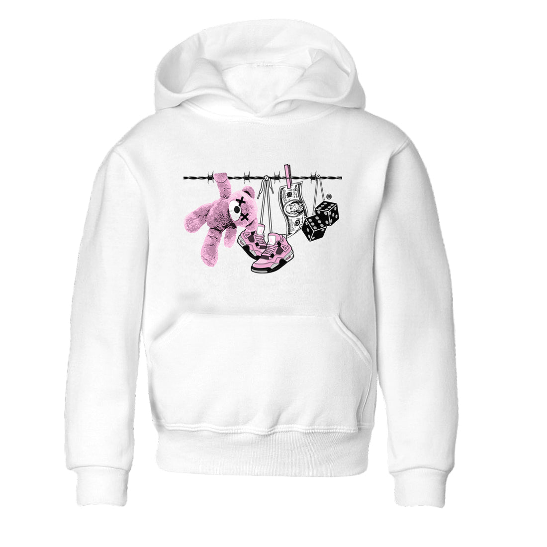 Clothesline snkmatch Tees Kids - Air Jordan 4 Orchid