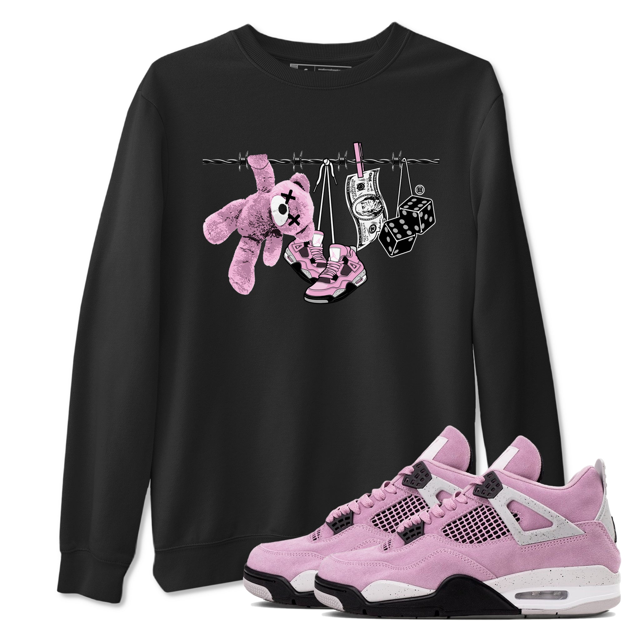 Clothesline snkmatch Tees - Air Jordan 4 Orchid