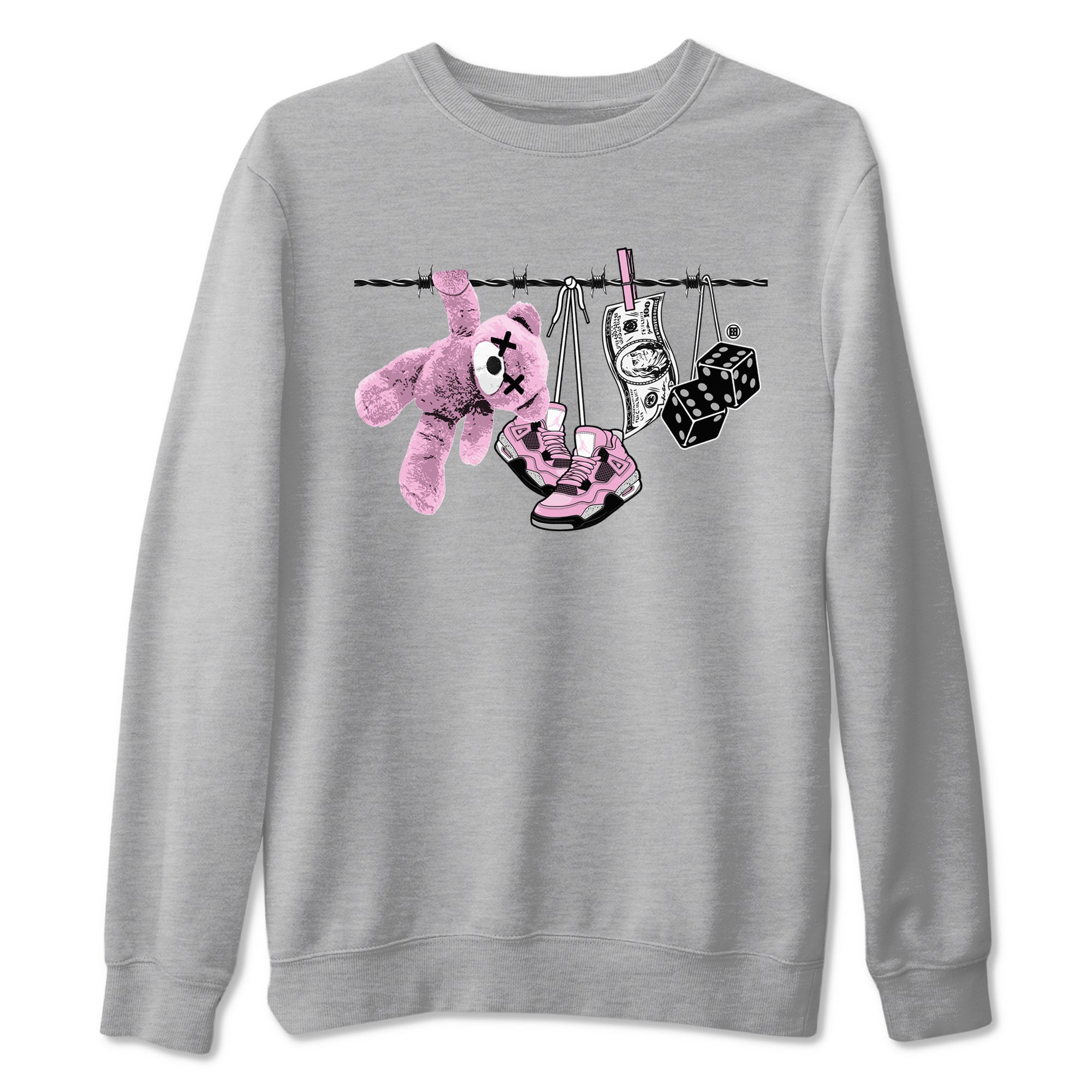 Clothesline snkmatch Tees - Air Jordan 4 Orchid