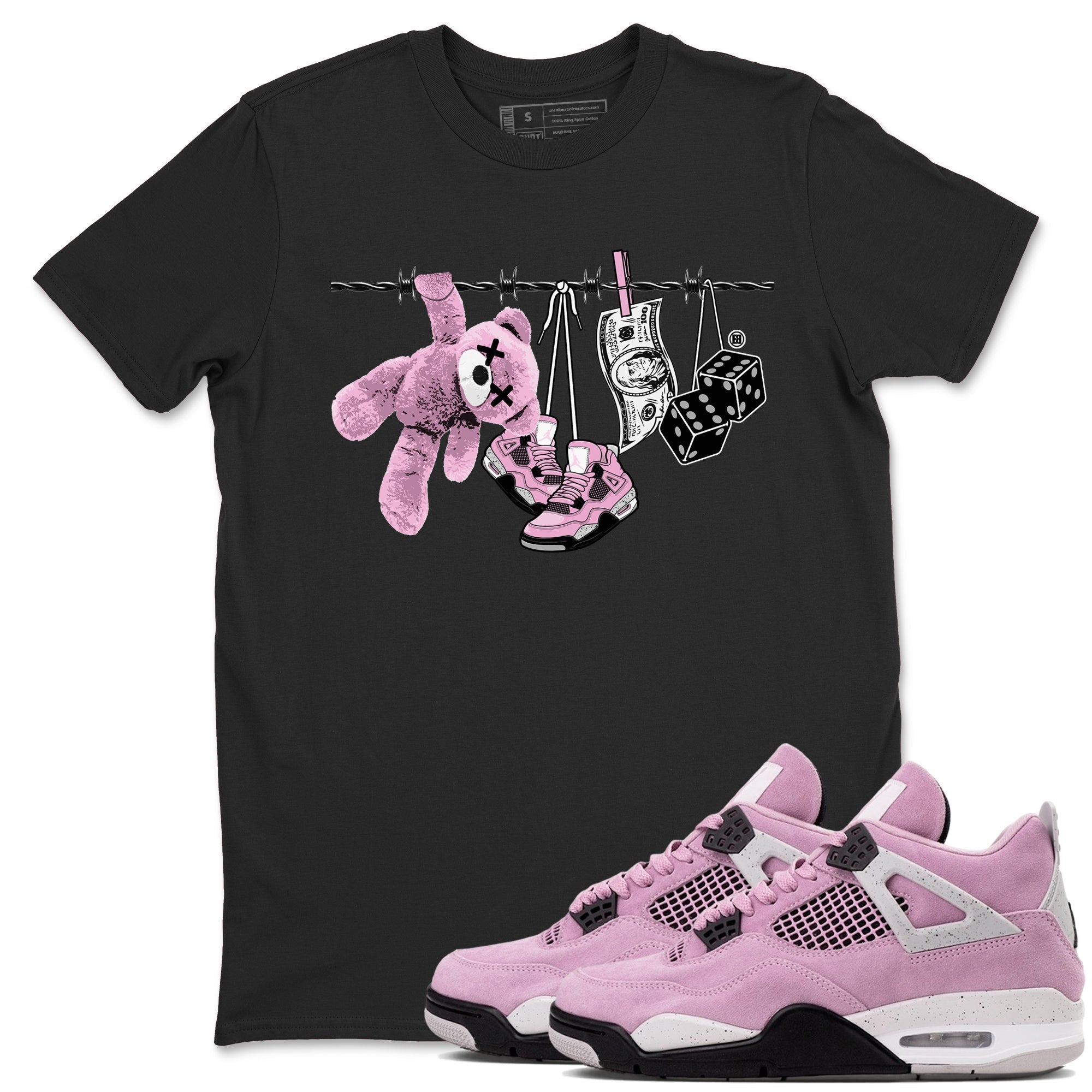 Clothesline snkmatch Tees - Air Jordan 4 Orchid