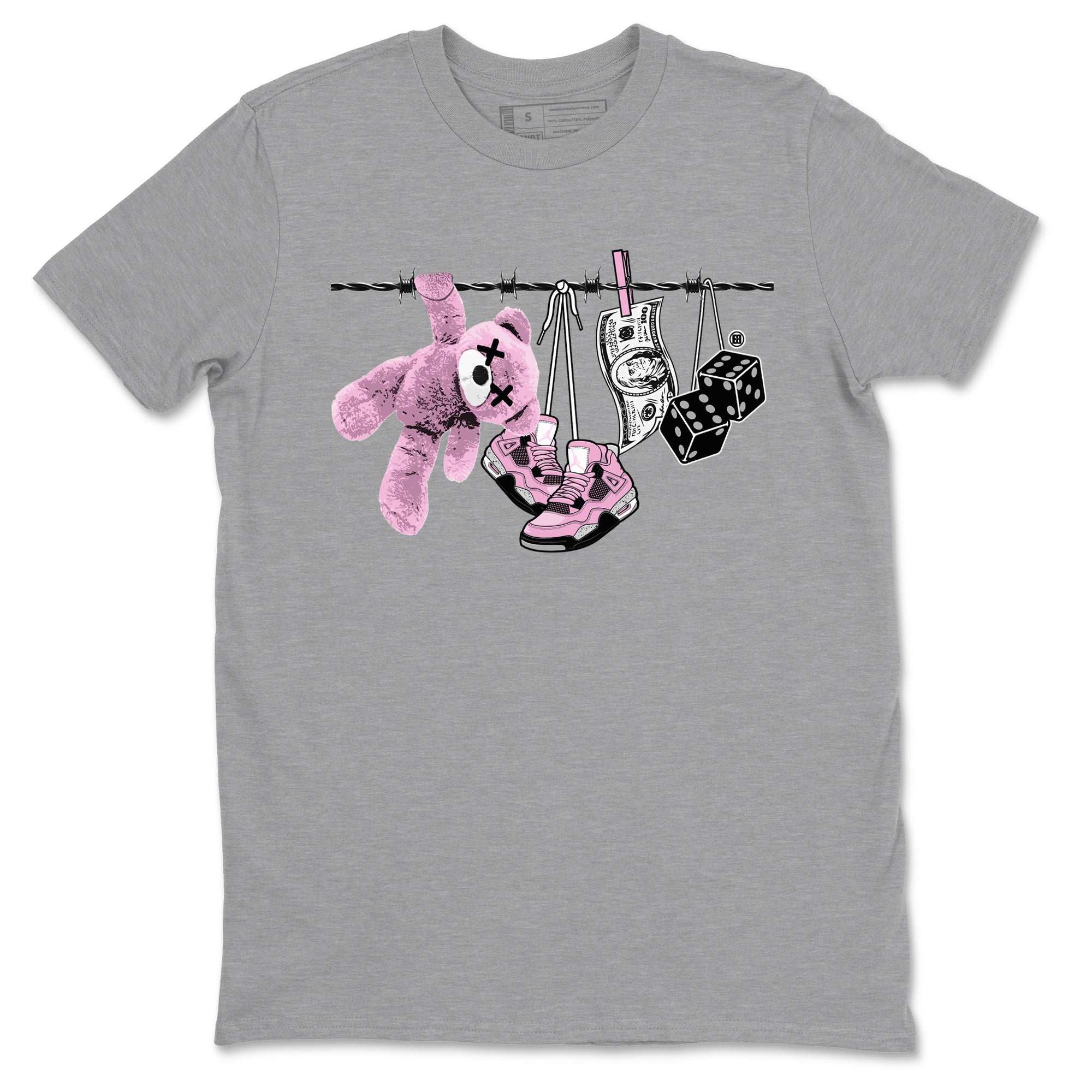 Clothesline snkmatch Tees - Air Jordan 4 Orchid
