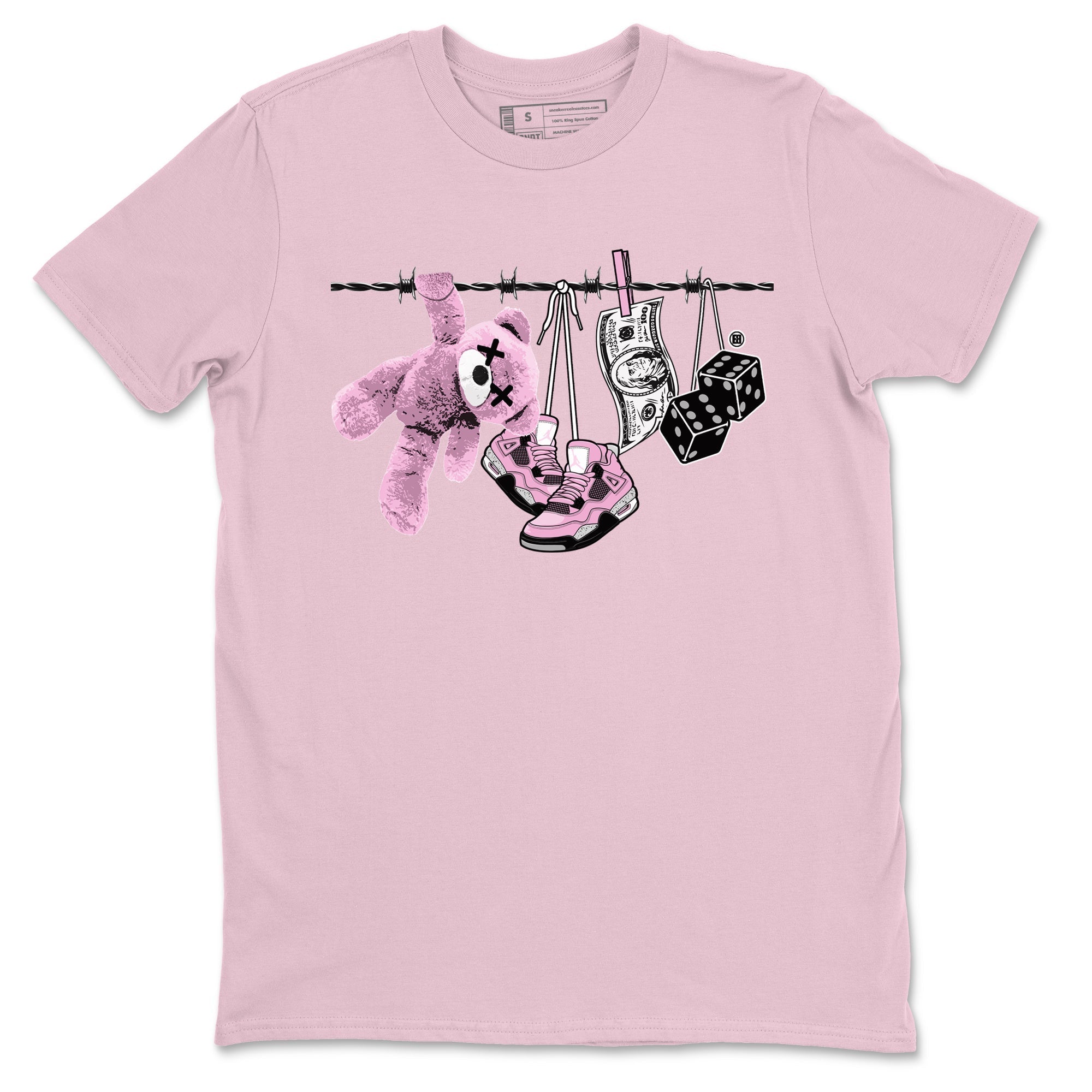 Clothesline snkmatch Tees - Air Jordan 4 Orchid