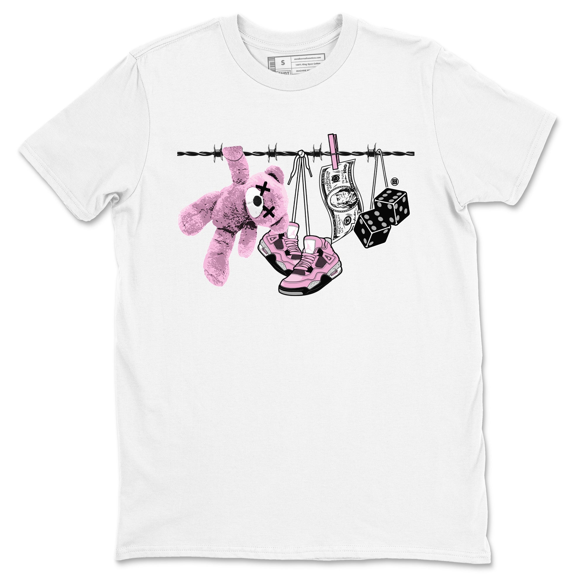 Clothesline snkmatch Tees - Air Jordan 4 Orchid