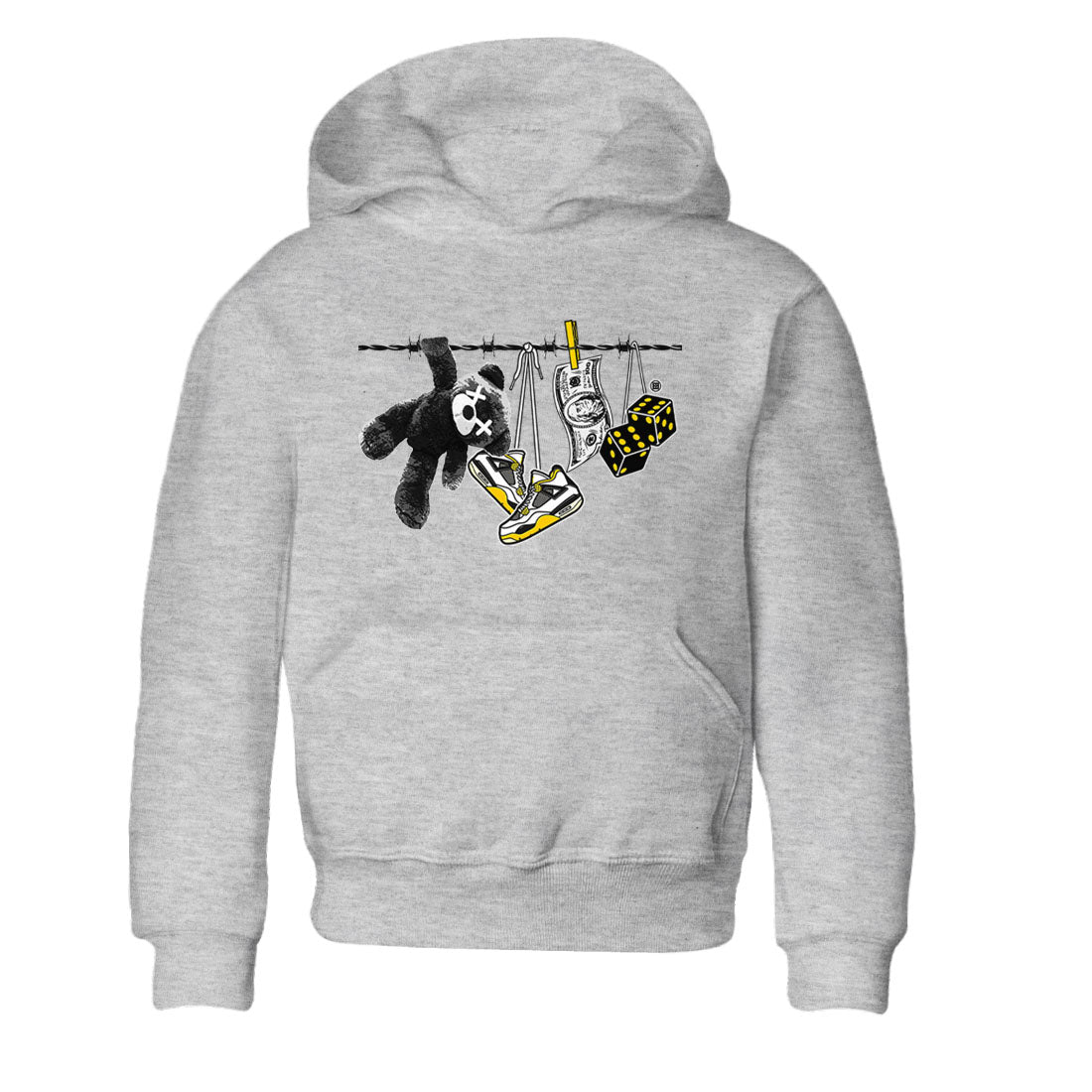 Clothesline snkmatch Tees Kids - Air Jordan 4 Vivid Sulfur