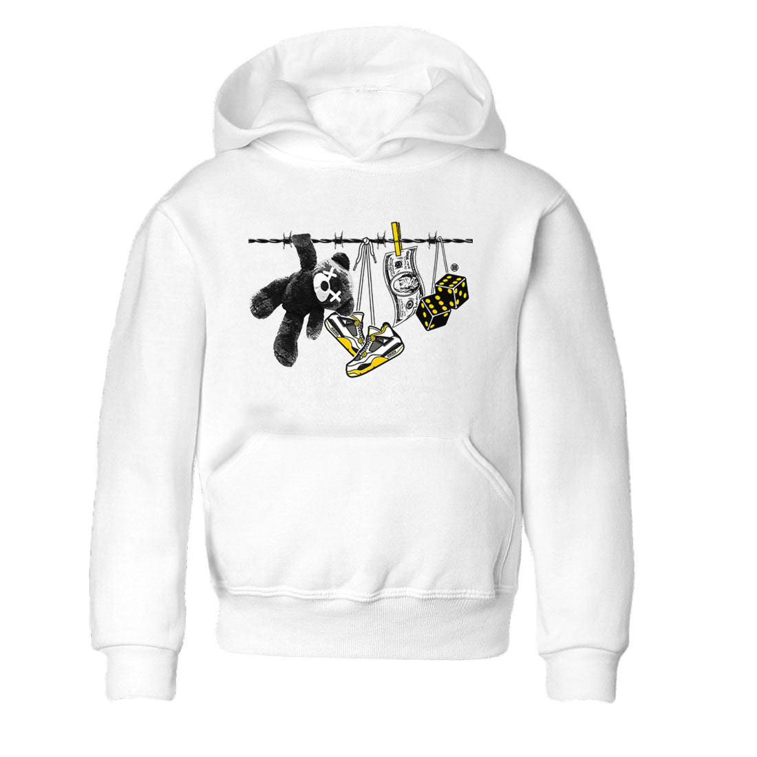Clothesline snkmatch Tees Kids - Air Jordan 4 Vivid Sulfur