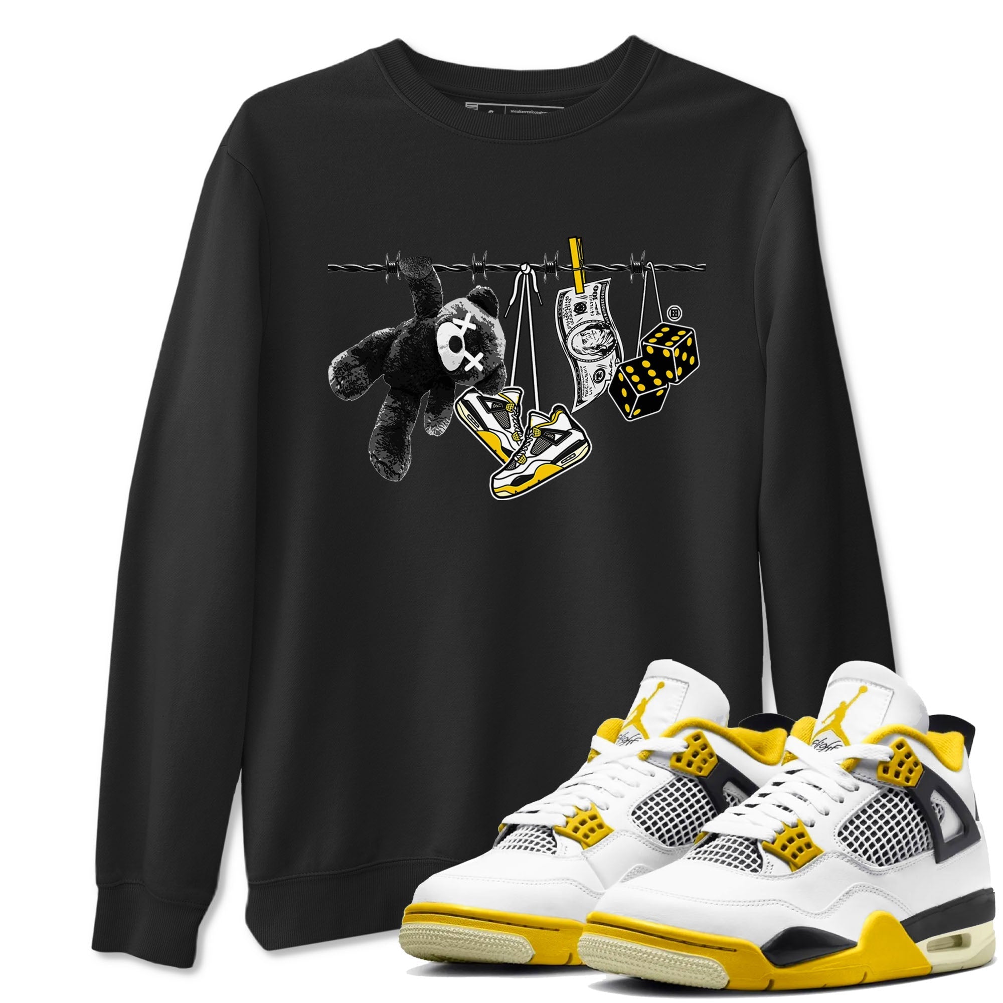 Clothesline snkmatch Tees - Air Jordan 4 Vivid Sulfur