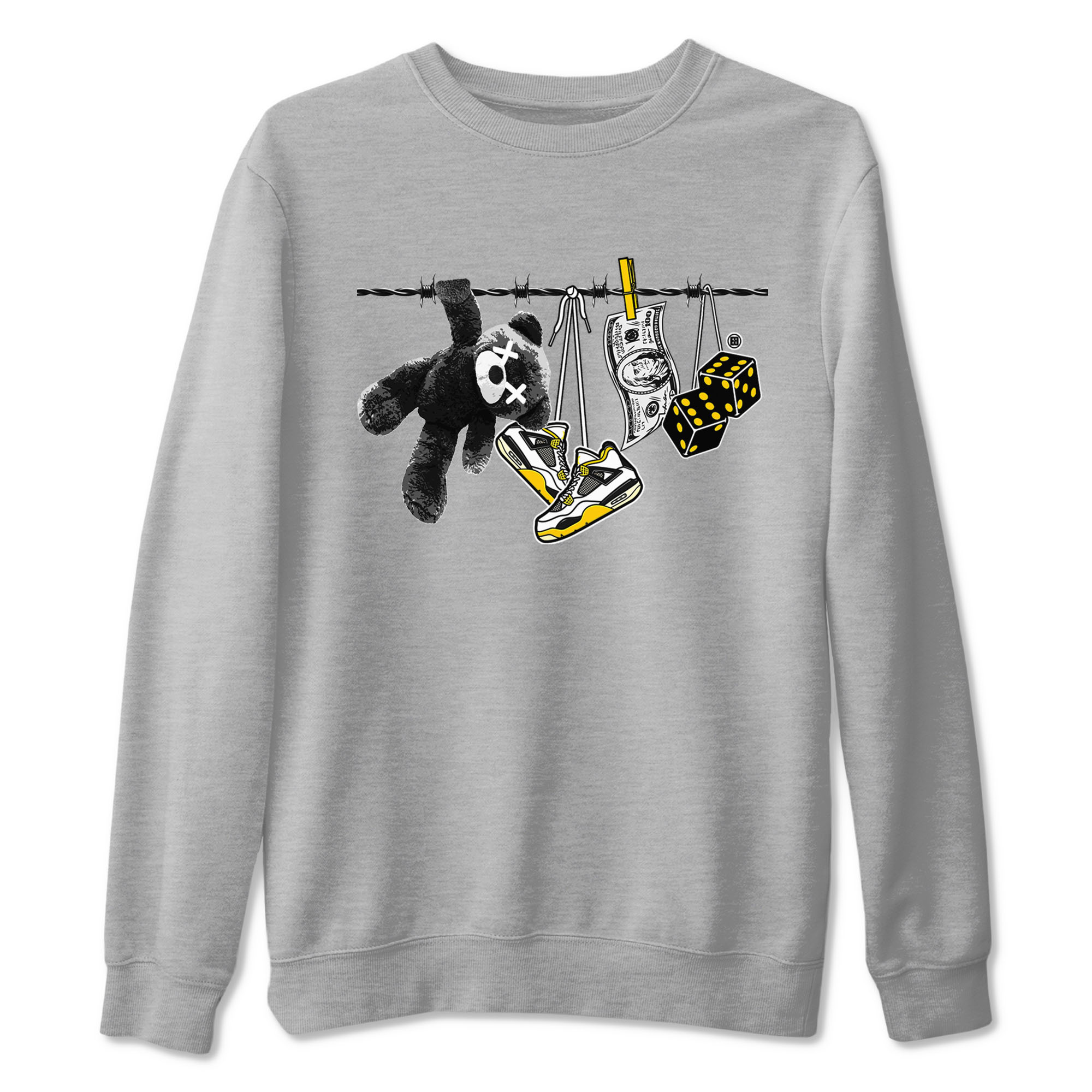 Clothesline snkmatch Tees - Air Jordan 4 Vivid Sulfur