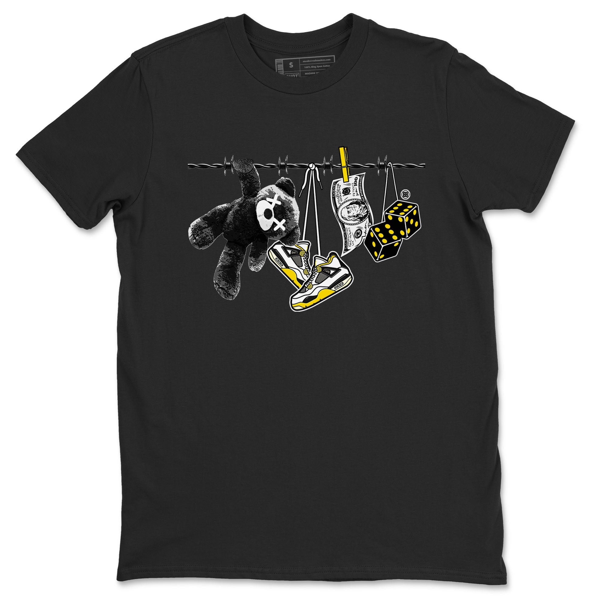 Clothesline snkmatch Tees - Air Jordan 4 Vivid Sulfur