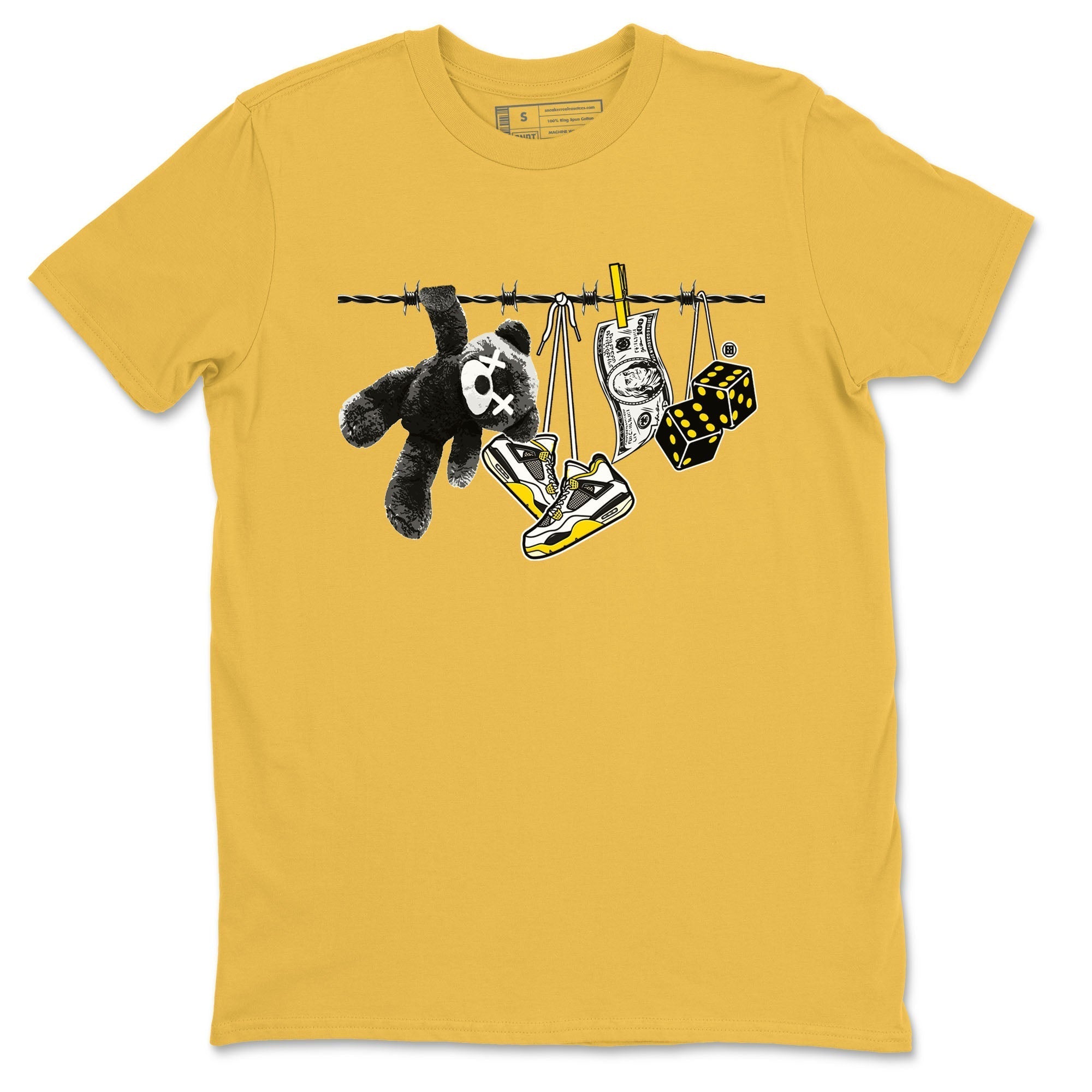 Clothesline snkmatch Tees - Air Jordan 4 Vivid Sulfur