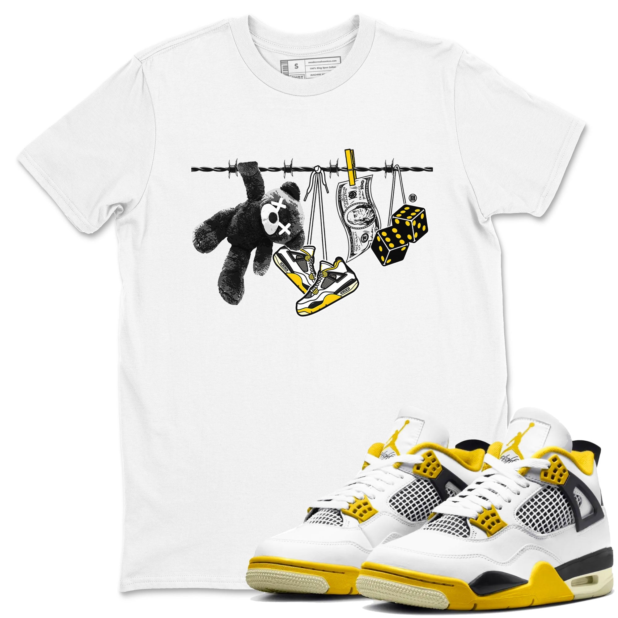 Clothesline snkmatch Tees - Air Jordan 4 Vivid Sulfur