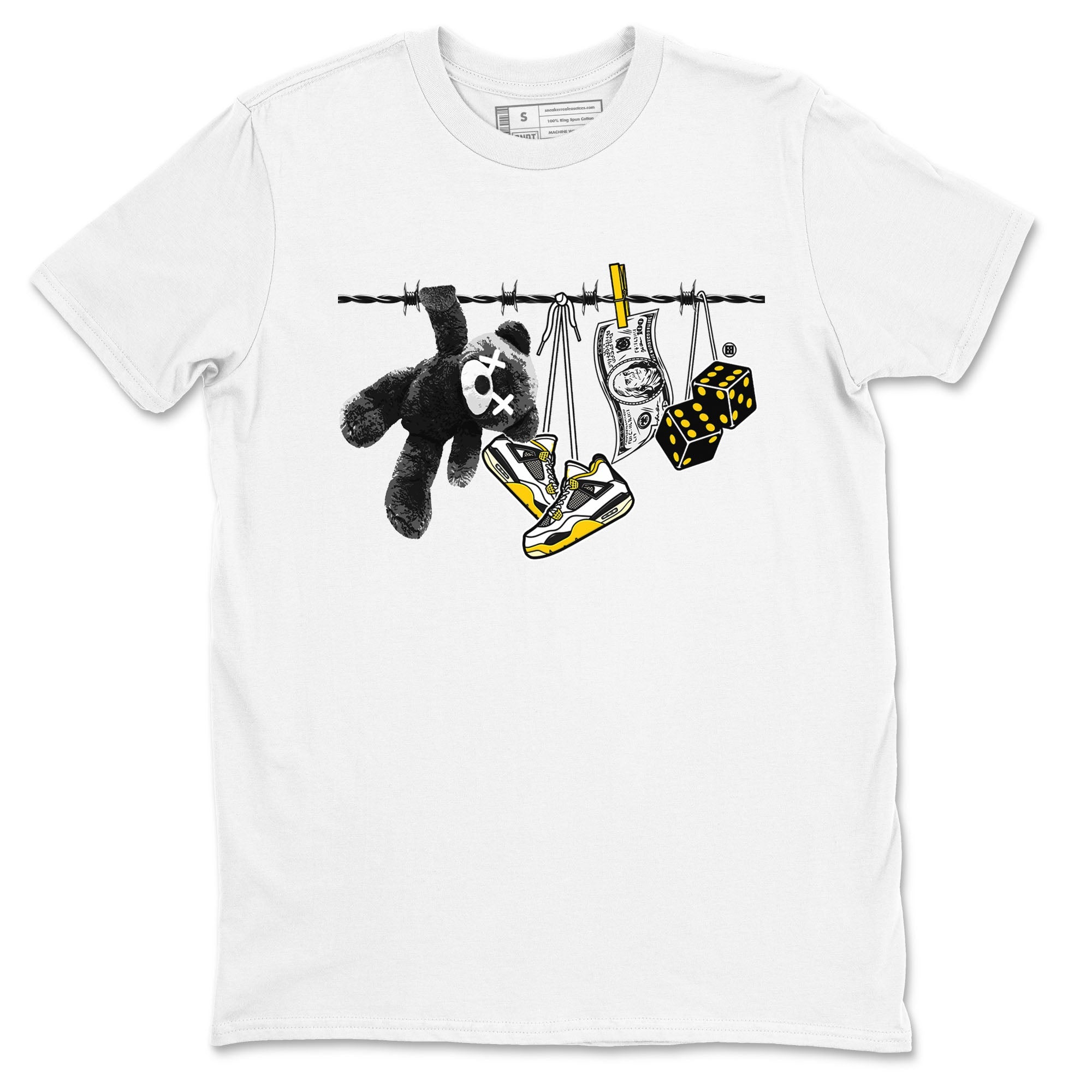 Clothesline snkmatch Tees - Air Jordan 4 Vivid Sulfur