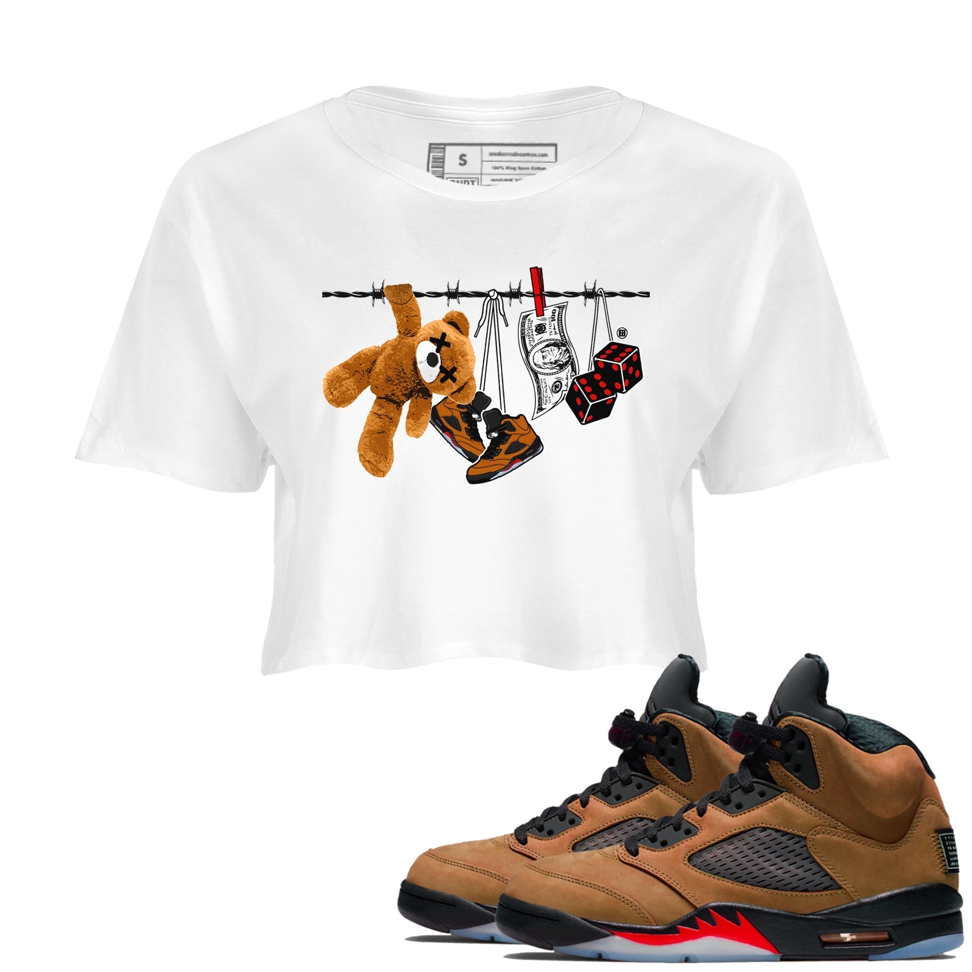 Clothesline snkmatch Women's Top - Air Jordan 5 Archaeo Brown