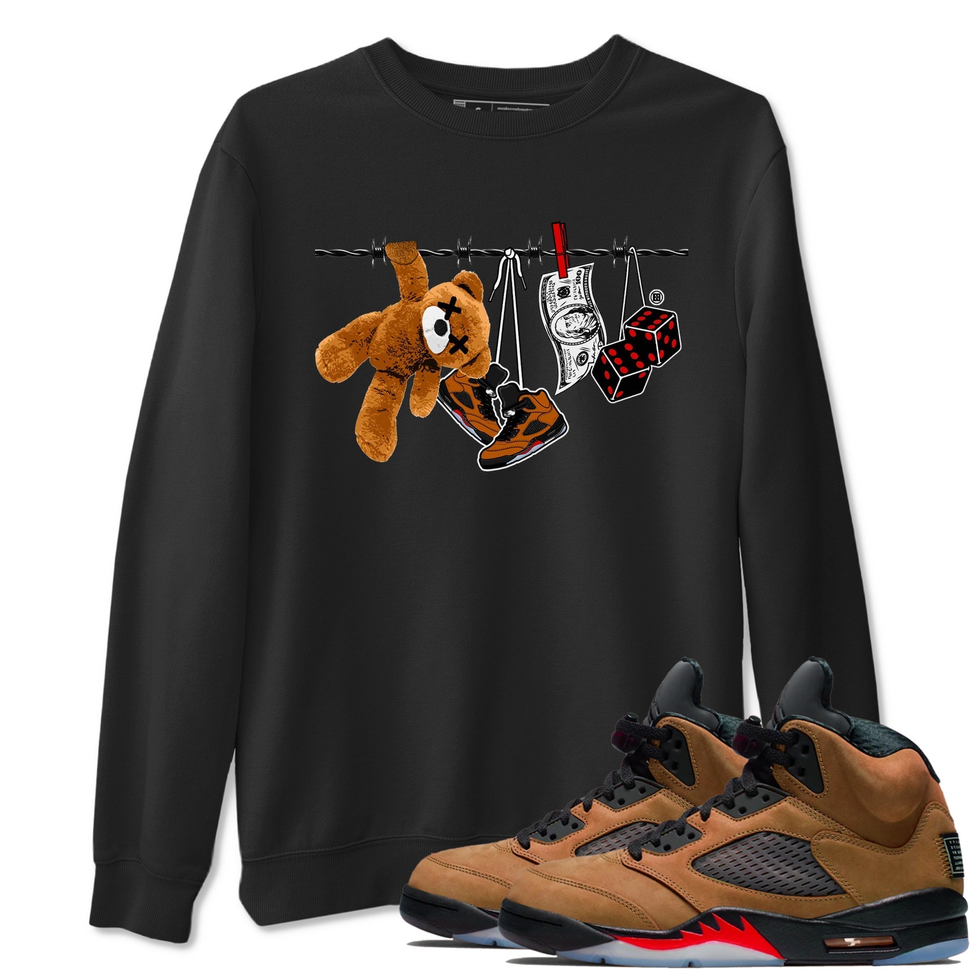 Clothesline snkmatch Tees - Air Jordan 5 Archaeo Brown