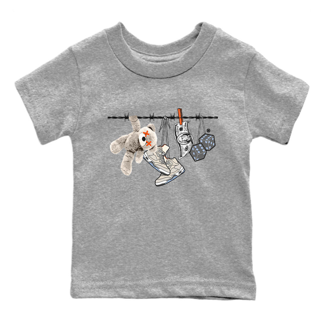 Clothesline Kids Tops - Air Jordan 5 Craft