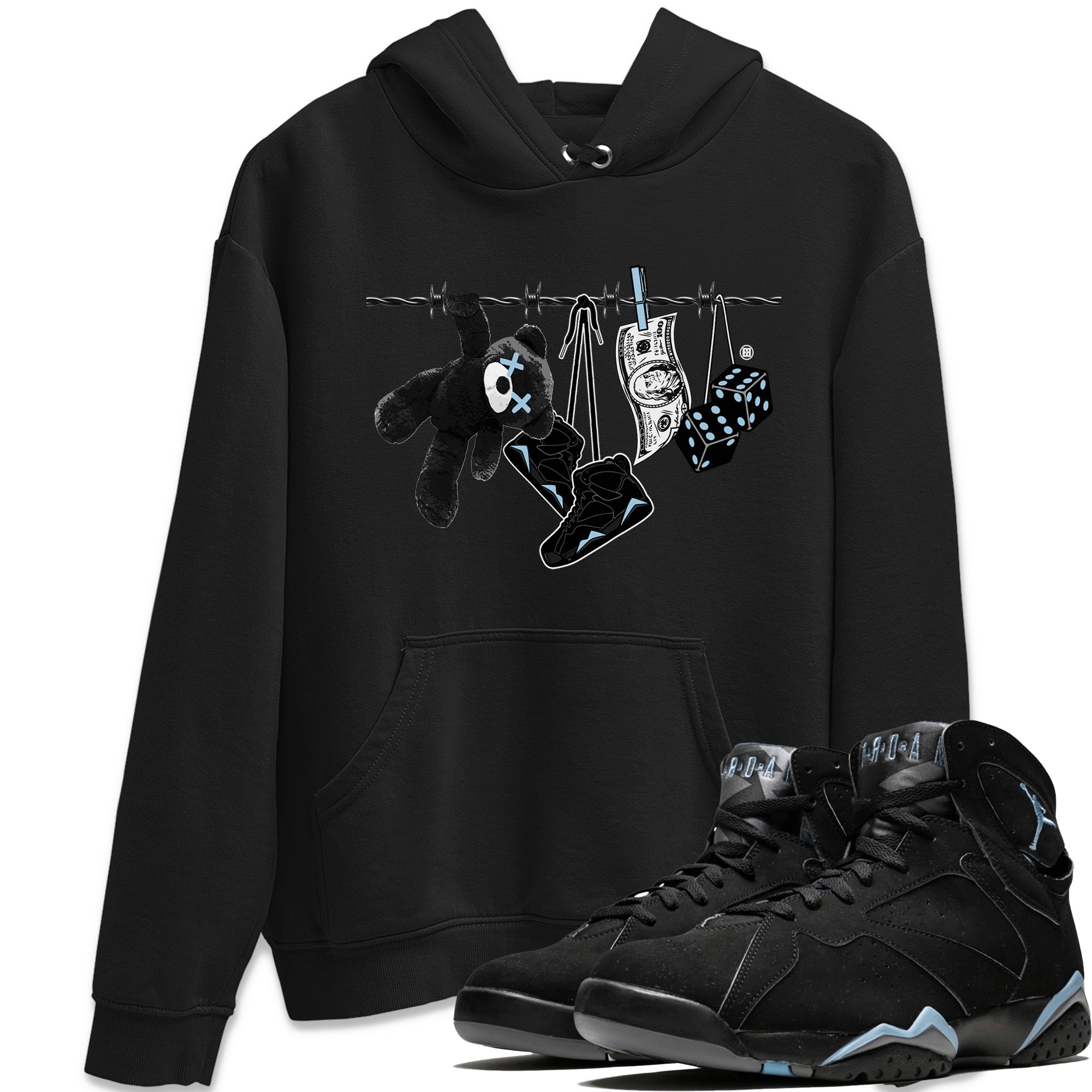 Clothesline Unisex Tops - Air Jordan 7 Chambray