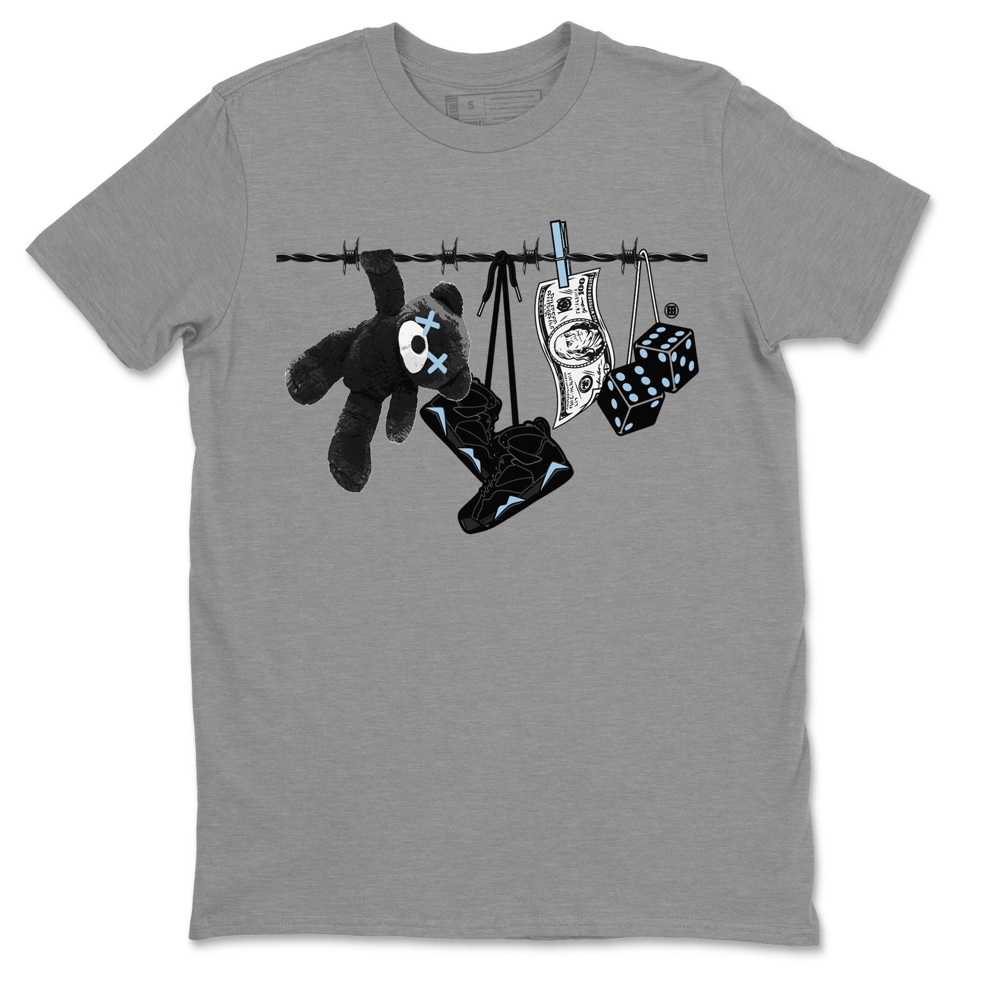 Clothesline Unisex Tops - Air Jordan 7 Chambray