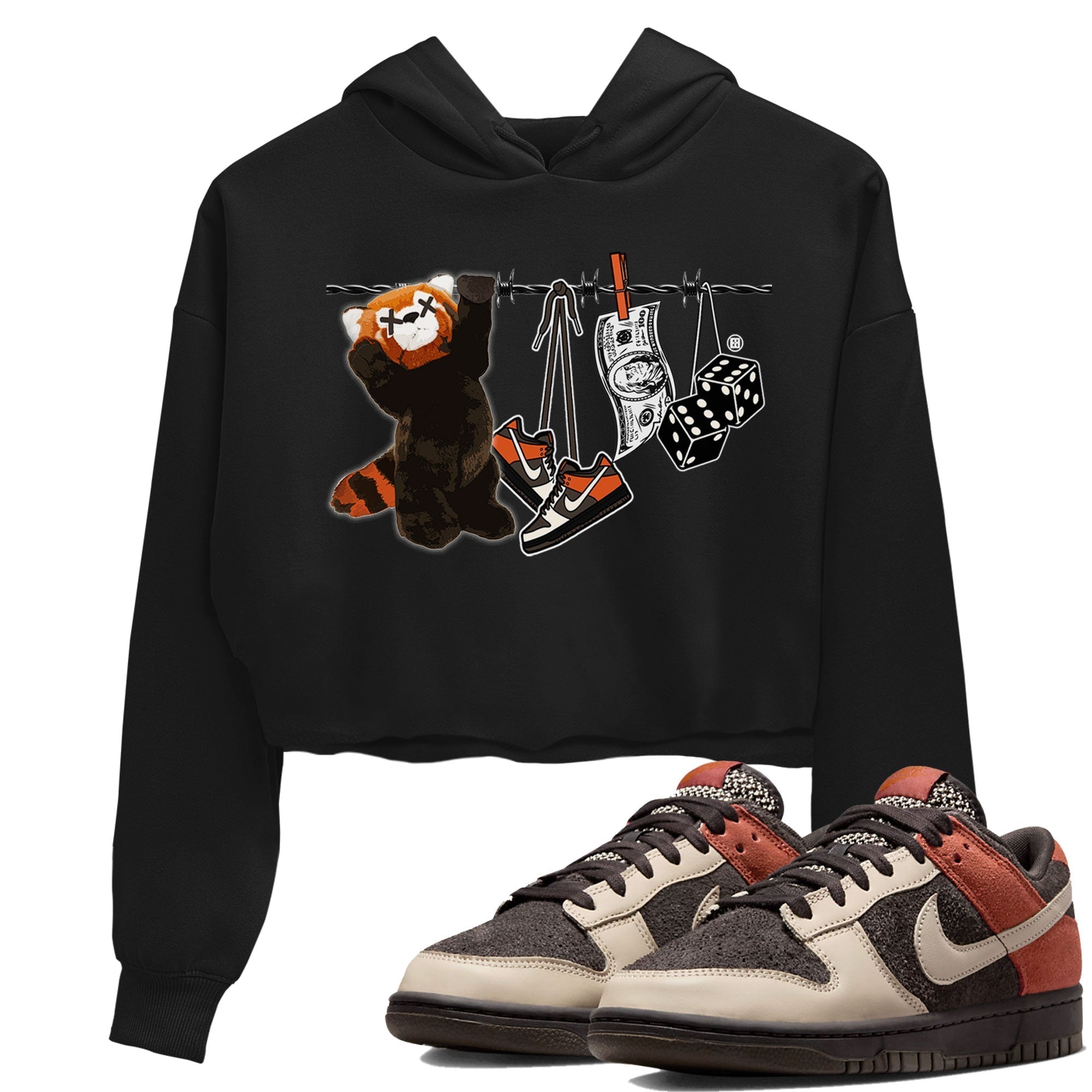 Clothesline snkmatch Women's Top - Dunk Red Panda