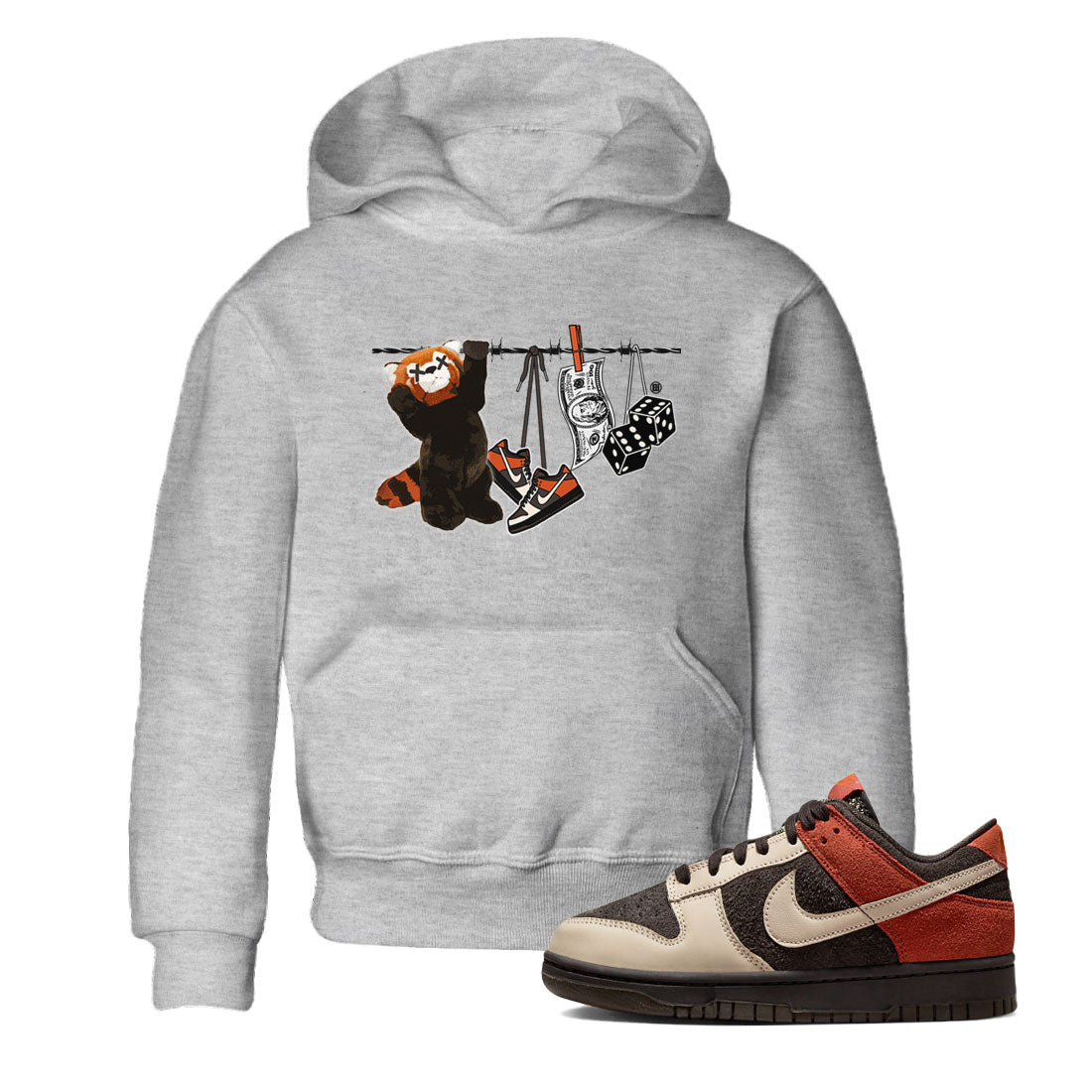Clothesline snkmatch Tee Kids - Dunk Red Panda