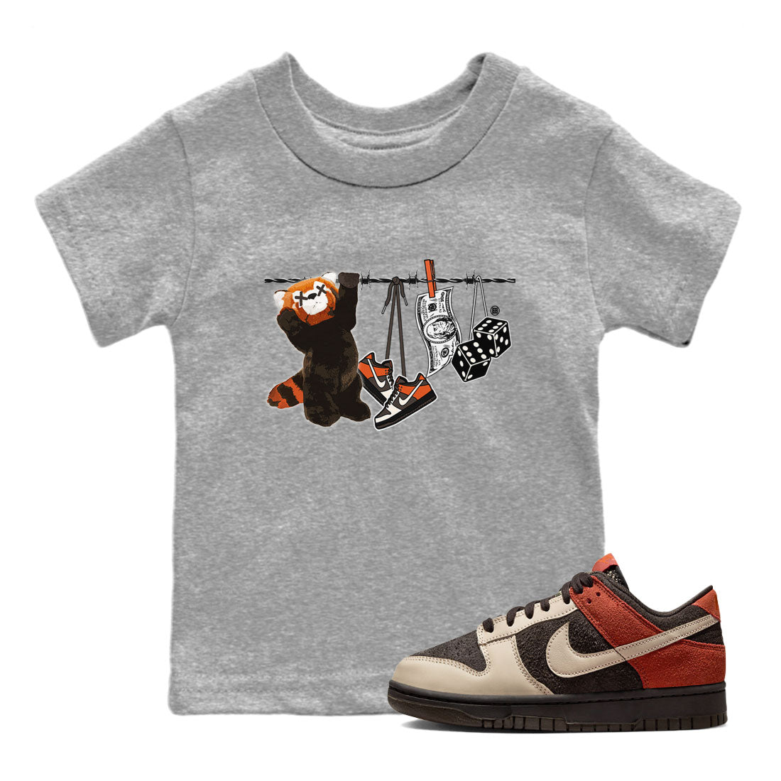Clothesline snkmatch Tee Kids - Dunk Red Panda