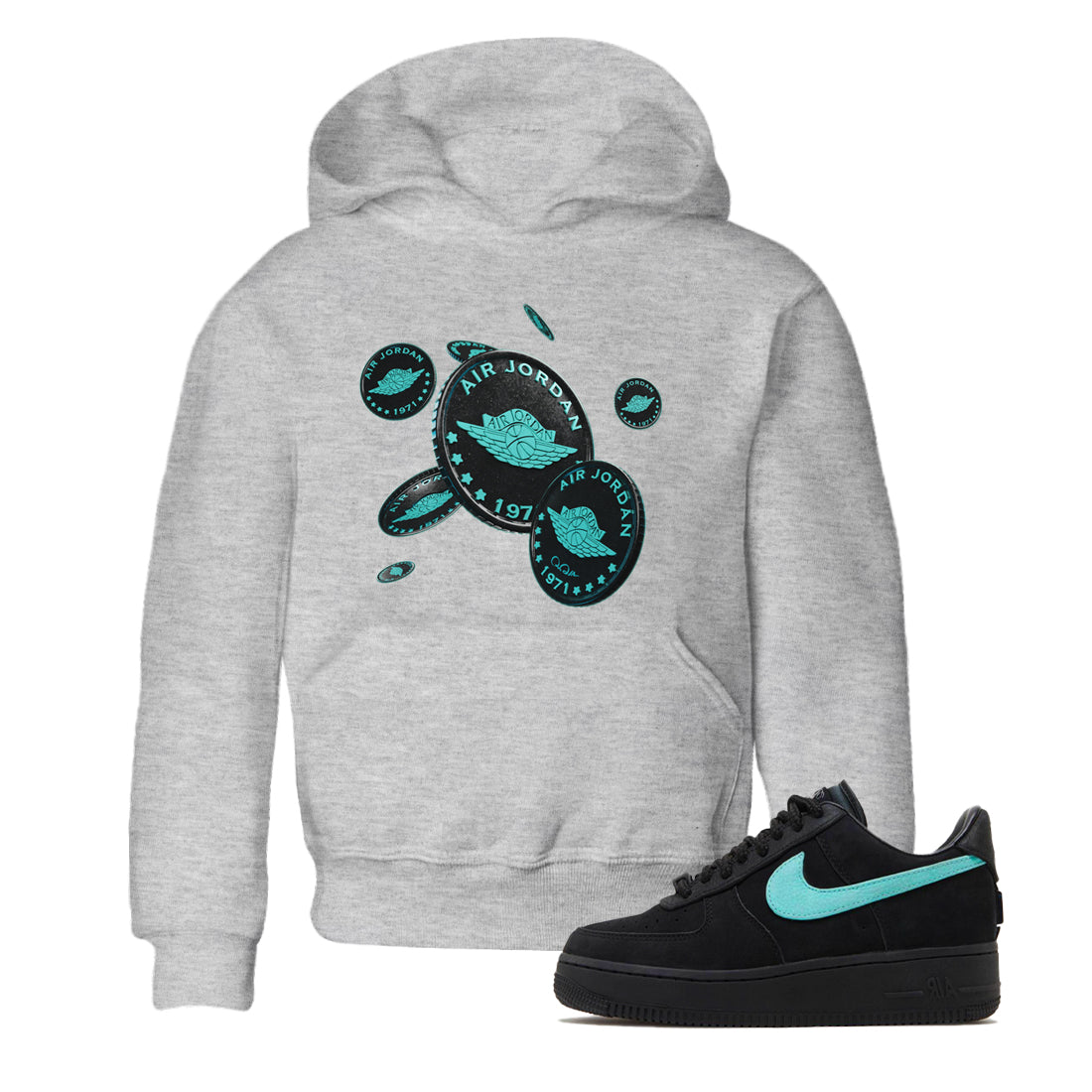 Coin Drop Kids Tops - Air Force 1 Tiffany