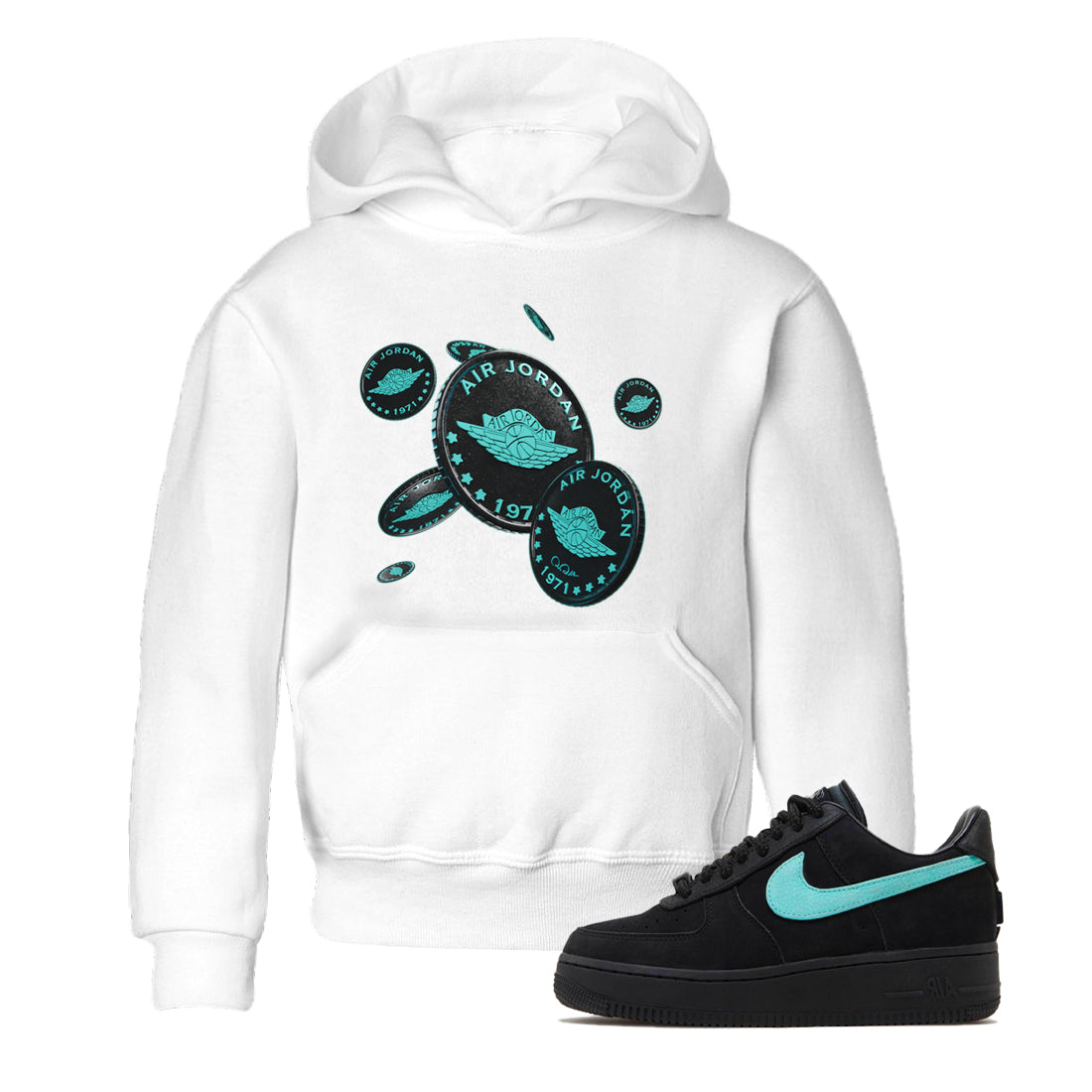Coin Drop Kids Tops - Air Force 1 Tiffany