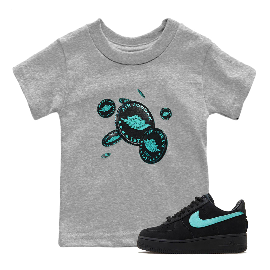 Coin Drop Kids Tops - Air Force 1 Tiffany