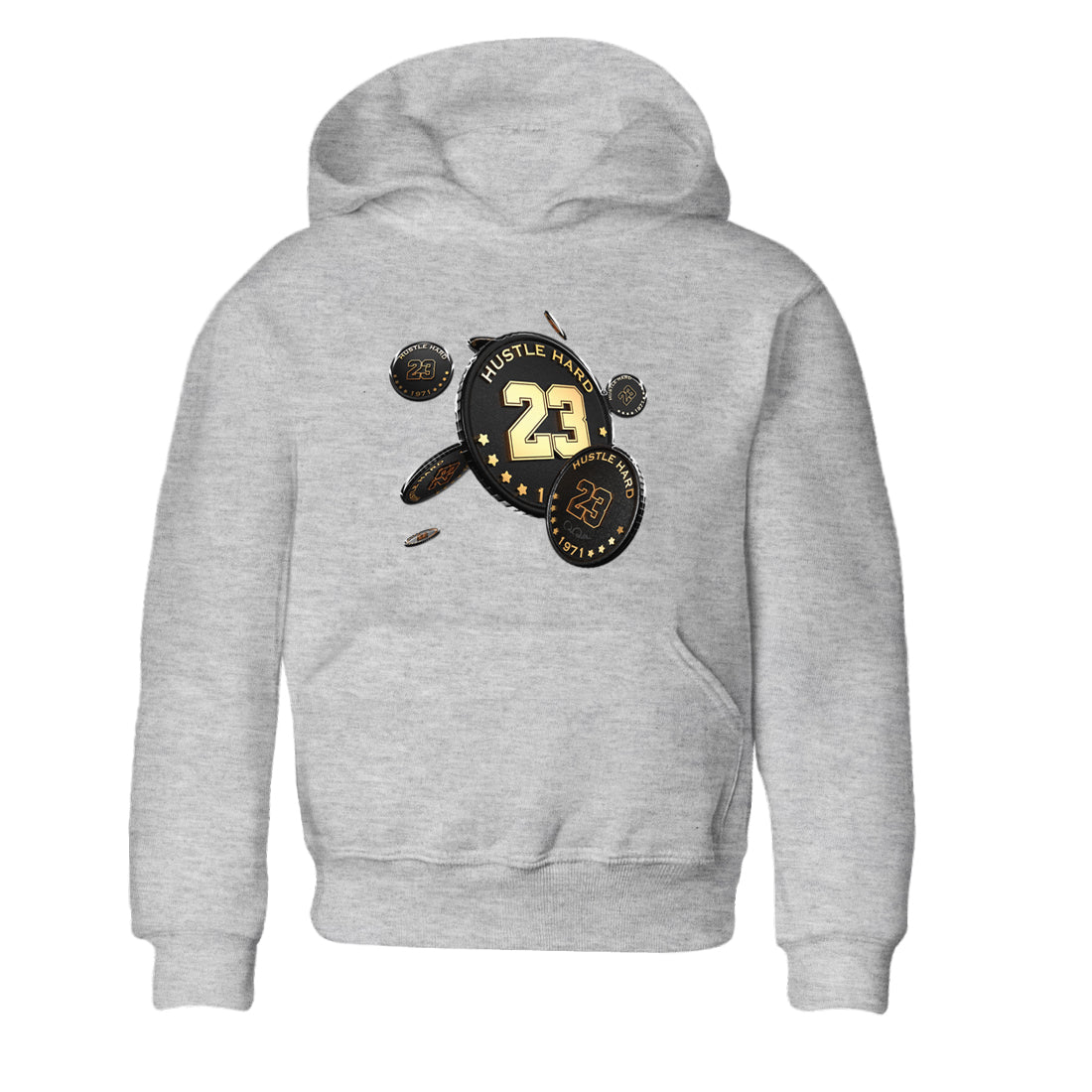 Coin Drop snkmatch Tees Kids - Air Jordan 1 Black Metallic Gold