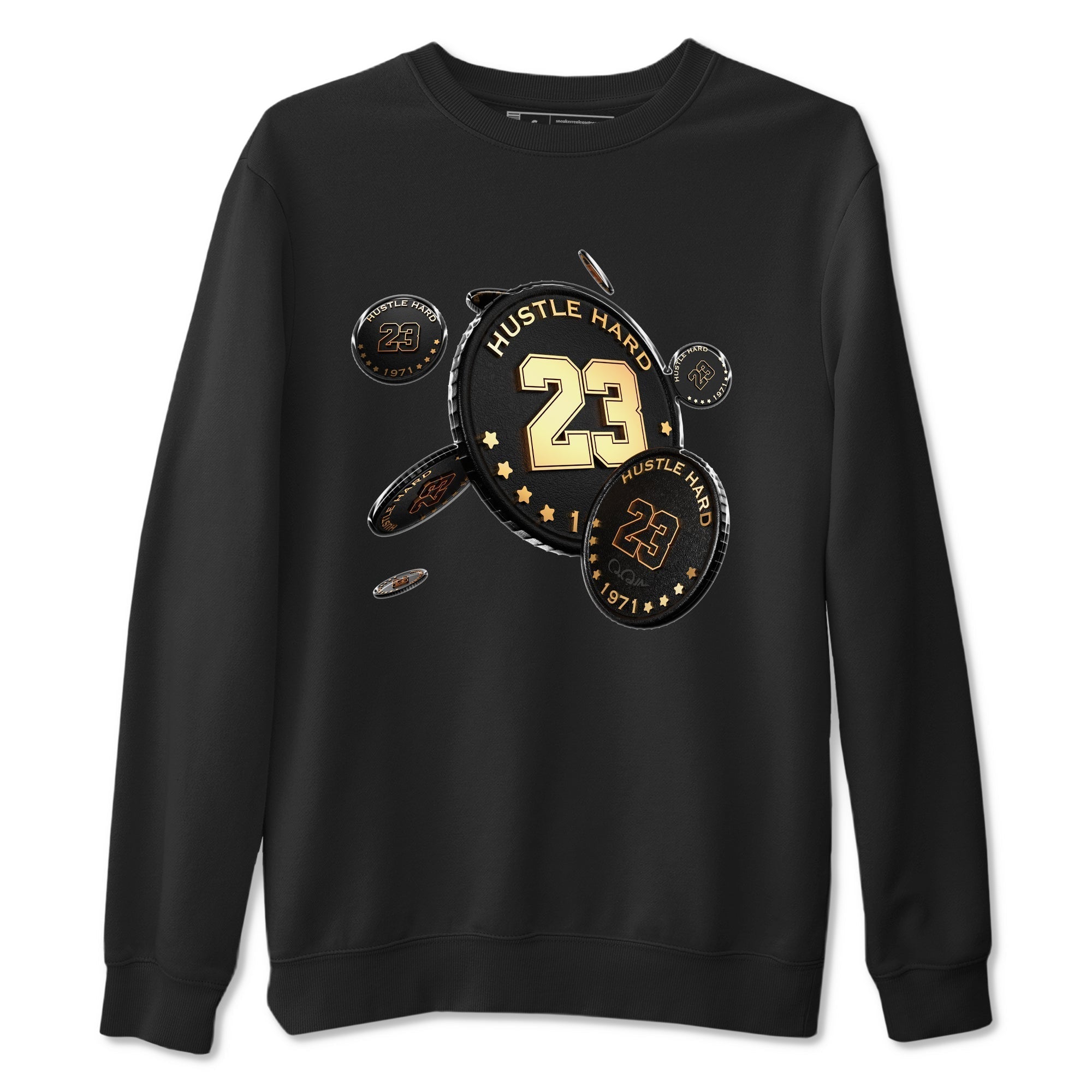 Coin Drop snkmatch Tees - Air Jordan 1 Black Metallic Gold