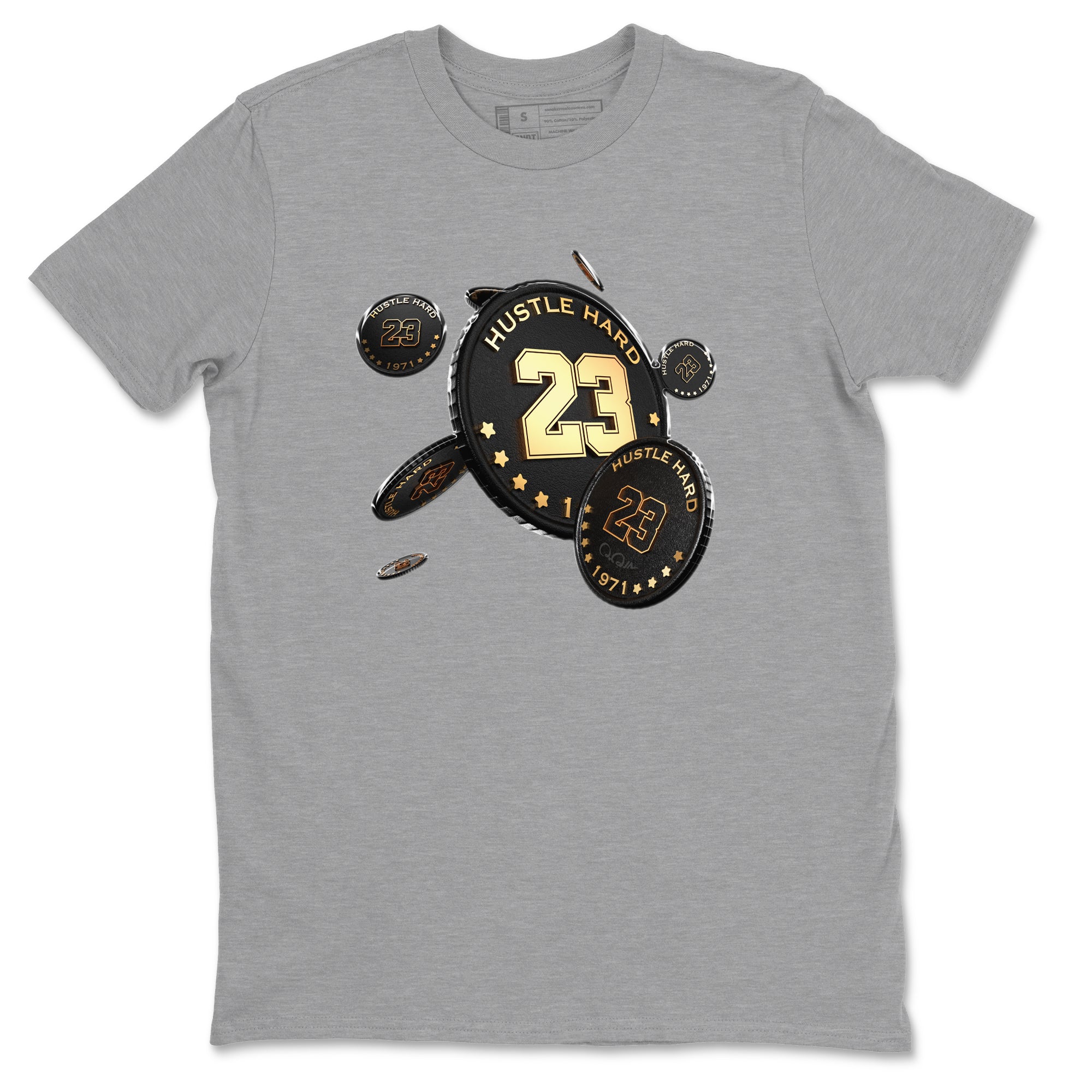 Coin Drop snkmatch Tees - Air Jordan 1 Black Metallic Gold