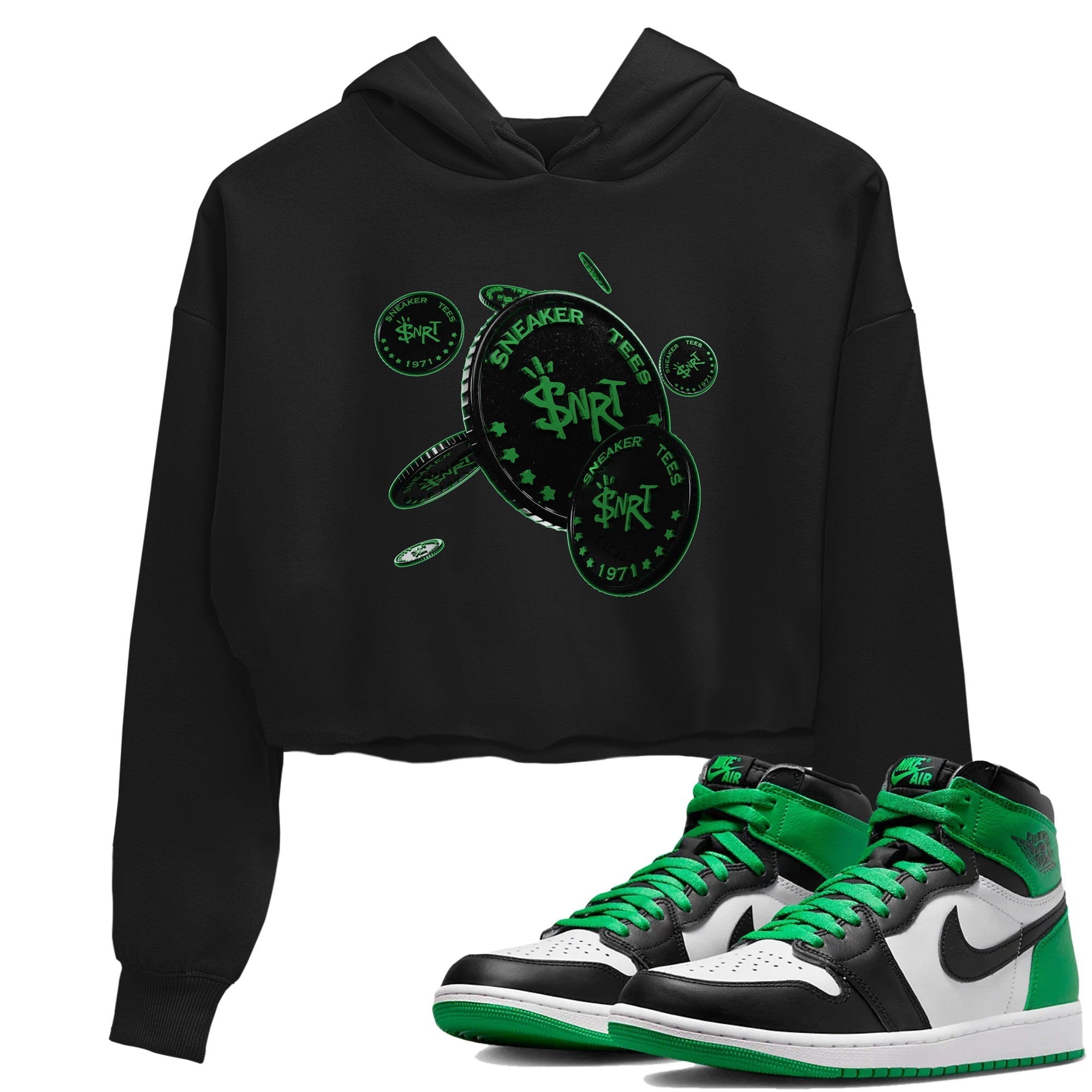 Coin Drop Women's Tops - Air Jordan 1 Celtics