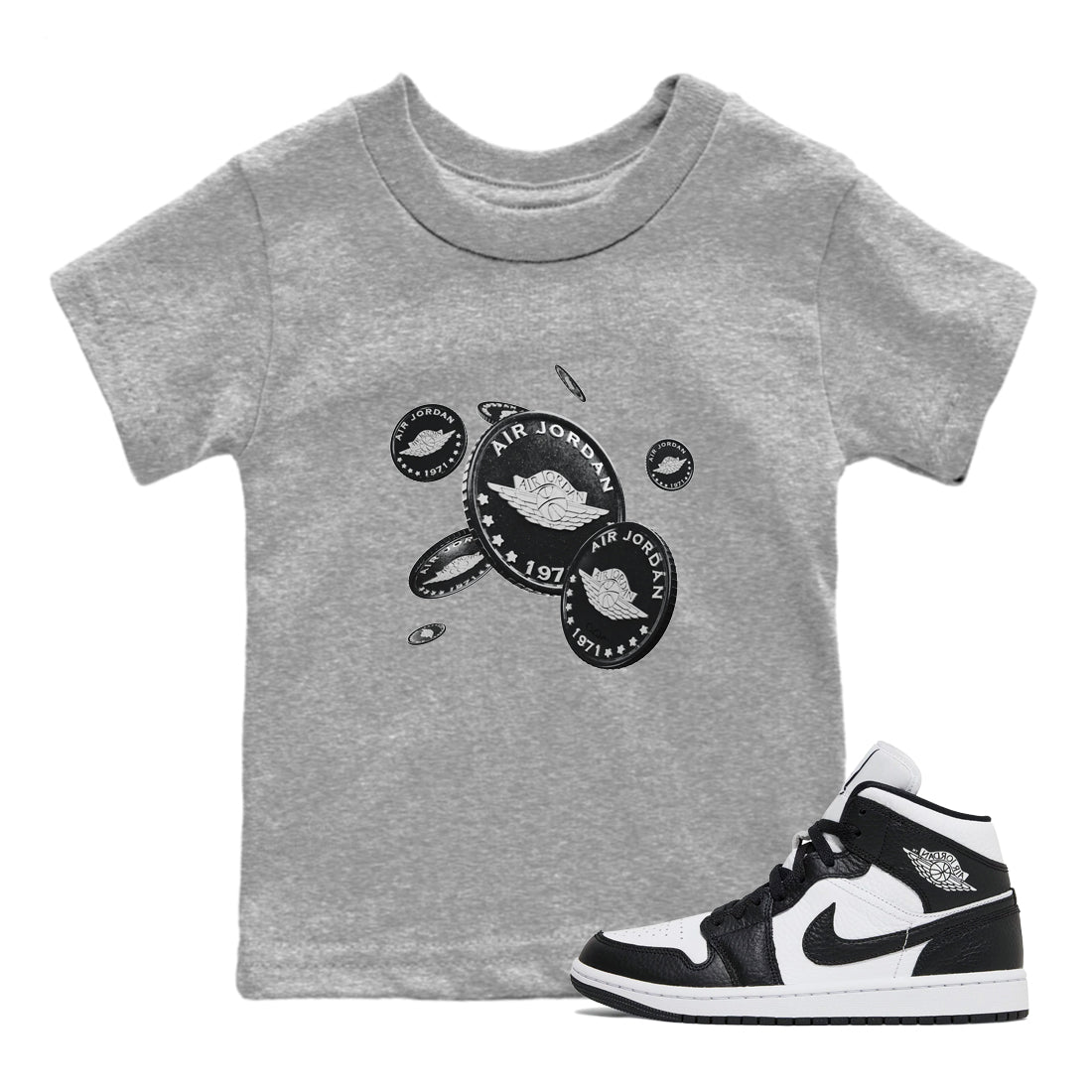 Coin Drop Kids Tops - Air Jordan 1 Homage