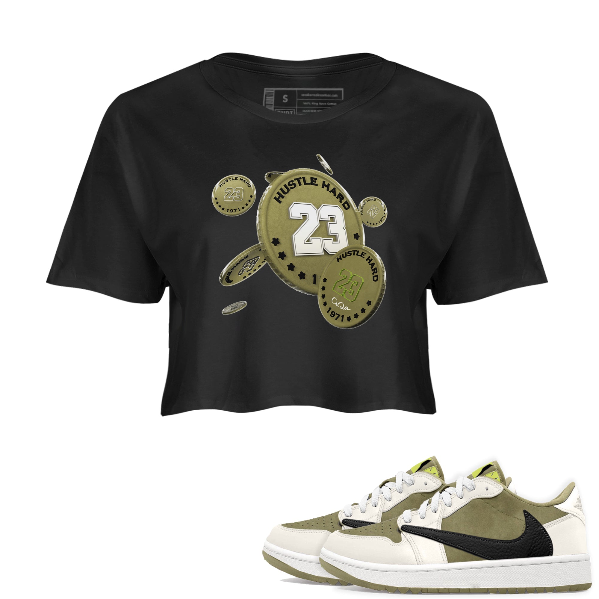 Coin Drop snkmatch Women's Top - Air Jordan 1 Travis Scott Golf