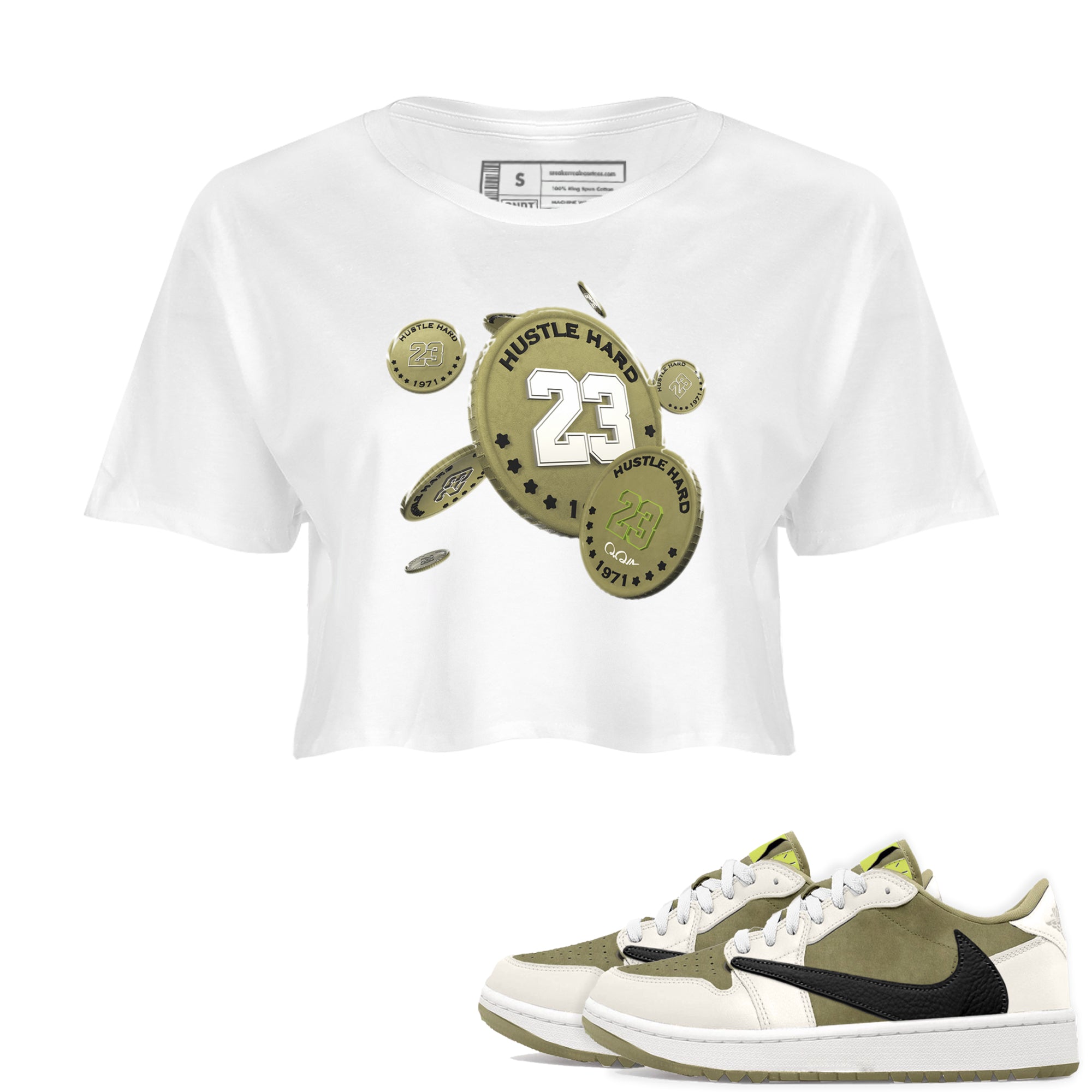 Coin Drop snkmatch Women's Top - Air Jordan 1 Travis Scott Golf