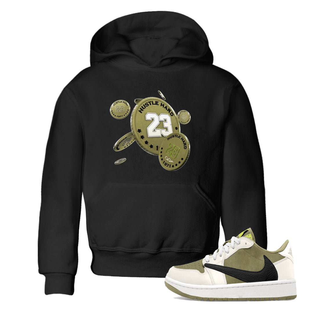 Coin Drop snkmatch Tee Kids - Air Jordan 1 Travis Scott Golf