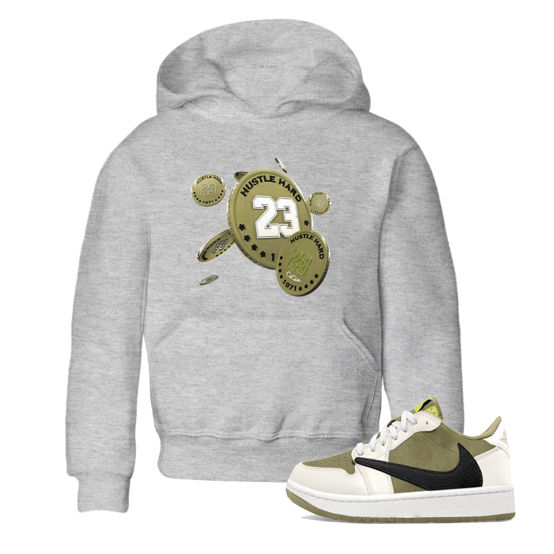 Coin Drop snkmatch Tee Kids - Air Jordan 1 Travis Scott Golf