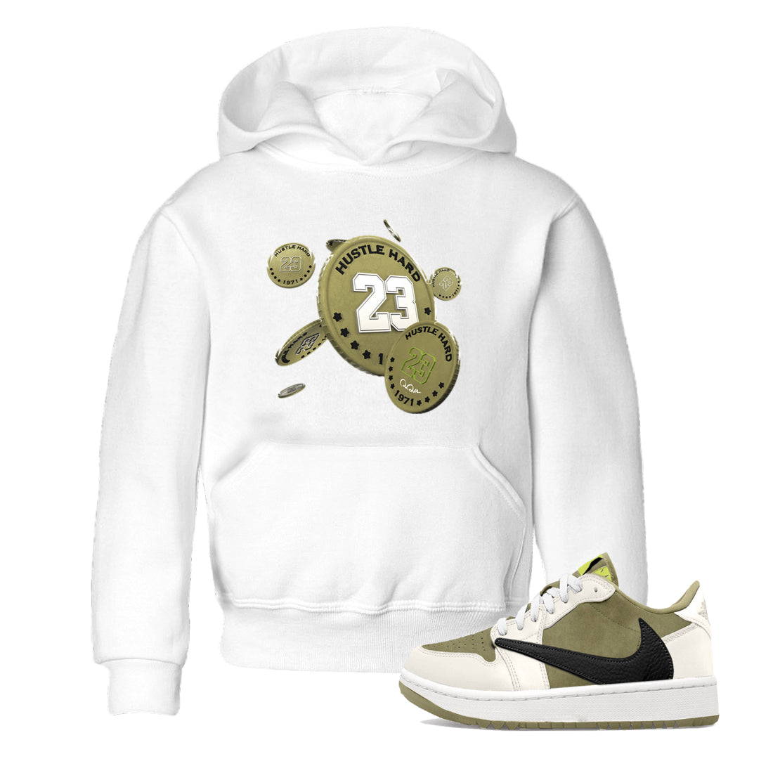 Coin Drop snkmatch Tee Kids - Air Jordan 1 Travis Scott Golf