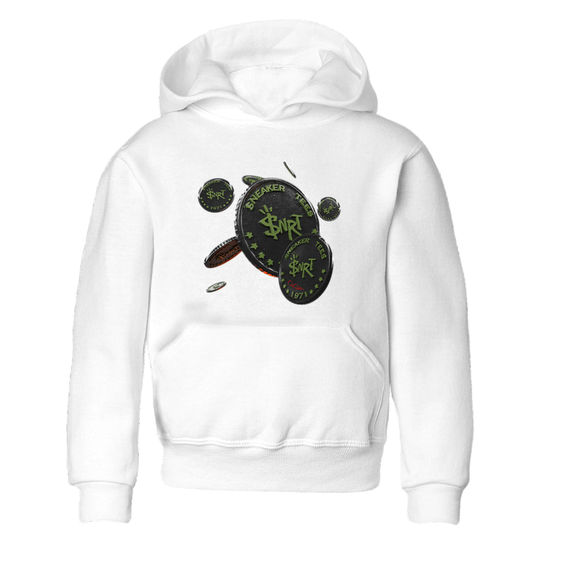 Coin Drop Kids Tops - Air Jordan 1 Travis Scott Olive