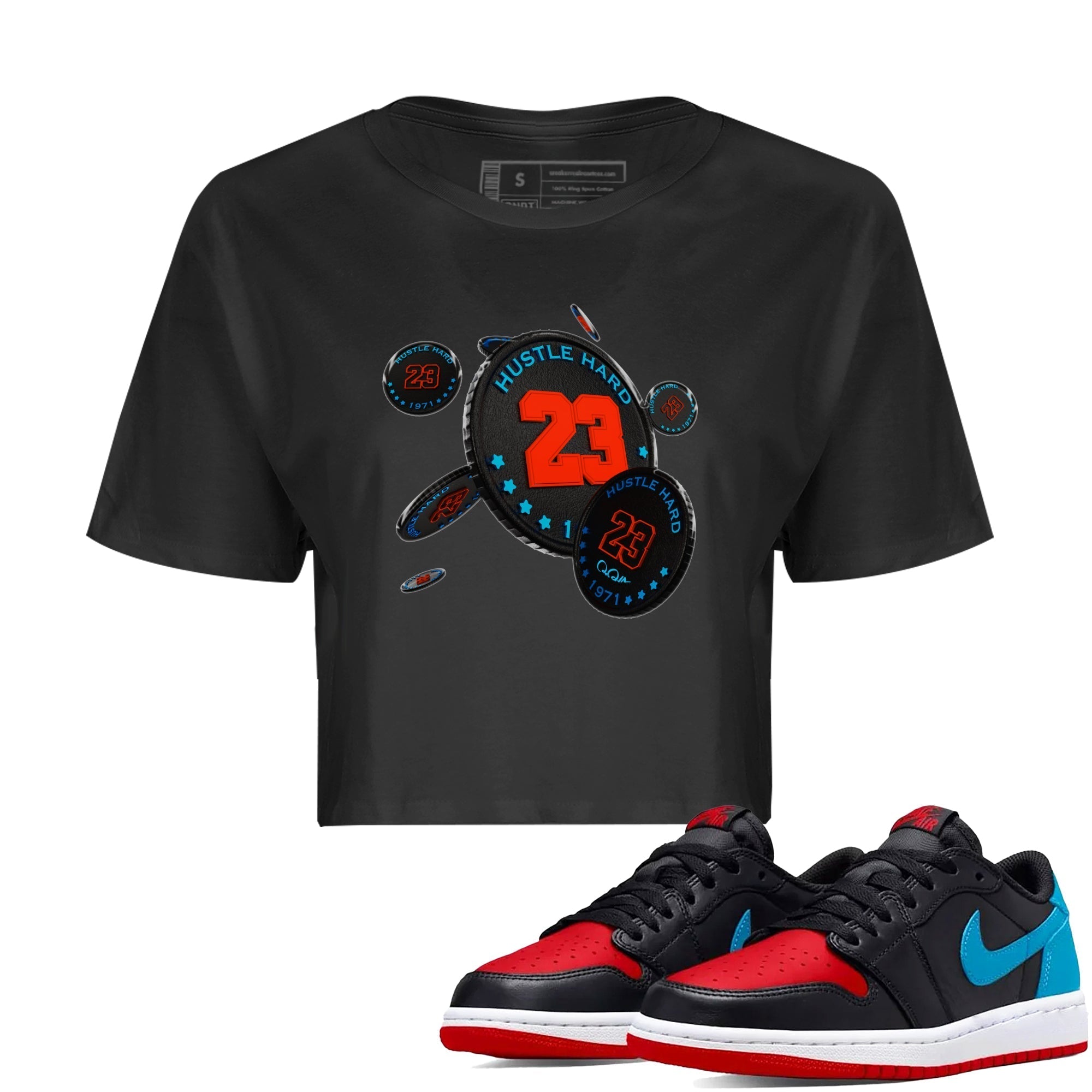 Coin Drop Women's Tops - Air Jordan 1 UNC to Chicago
