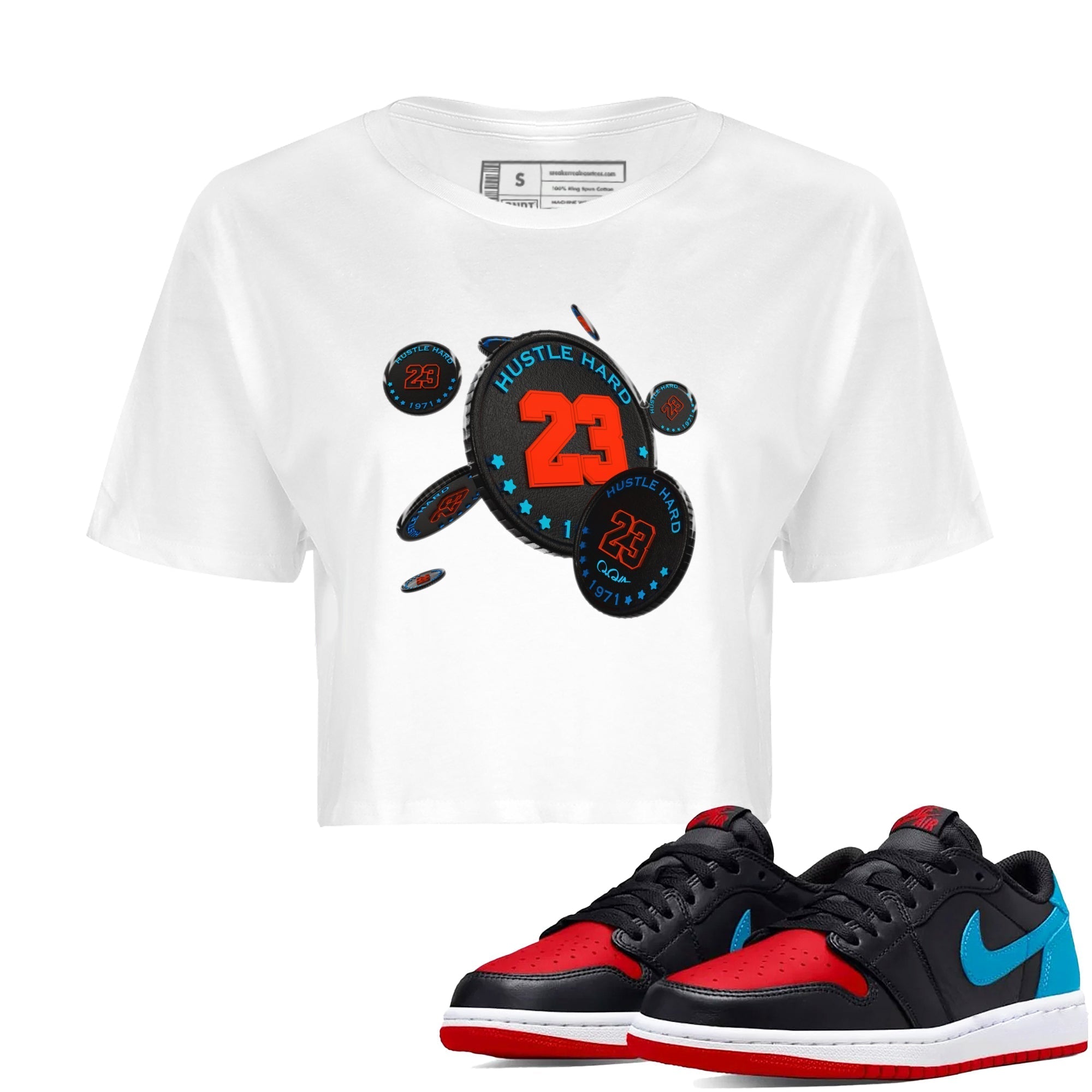 Coin Drop Women's Tops - Air Jordan 1 UNC to Chicago