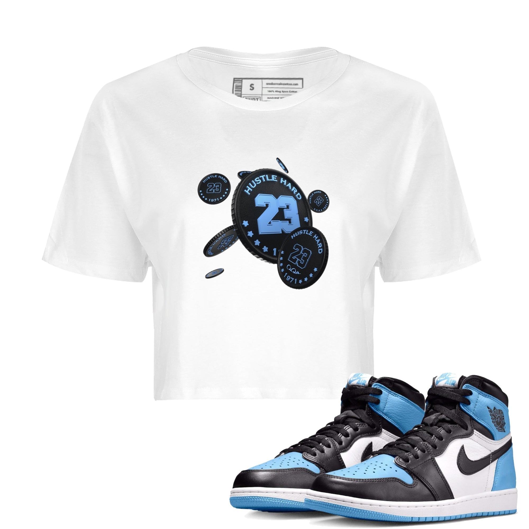 Coin Drop Women's Tops - Air Jordan 1 UNC Toe