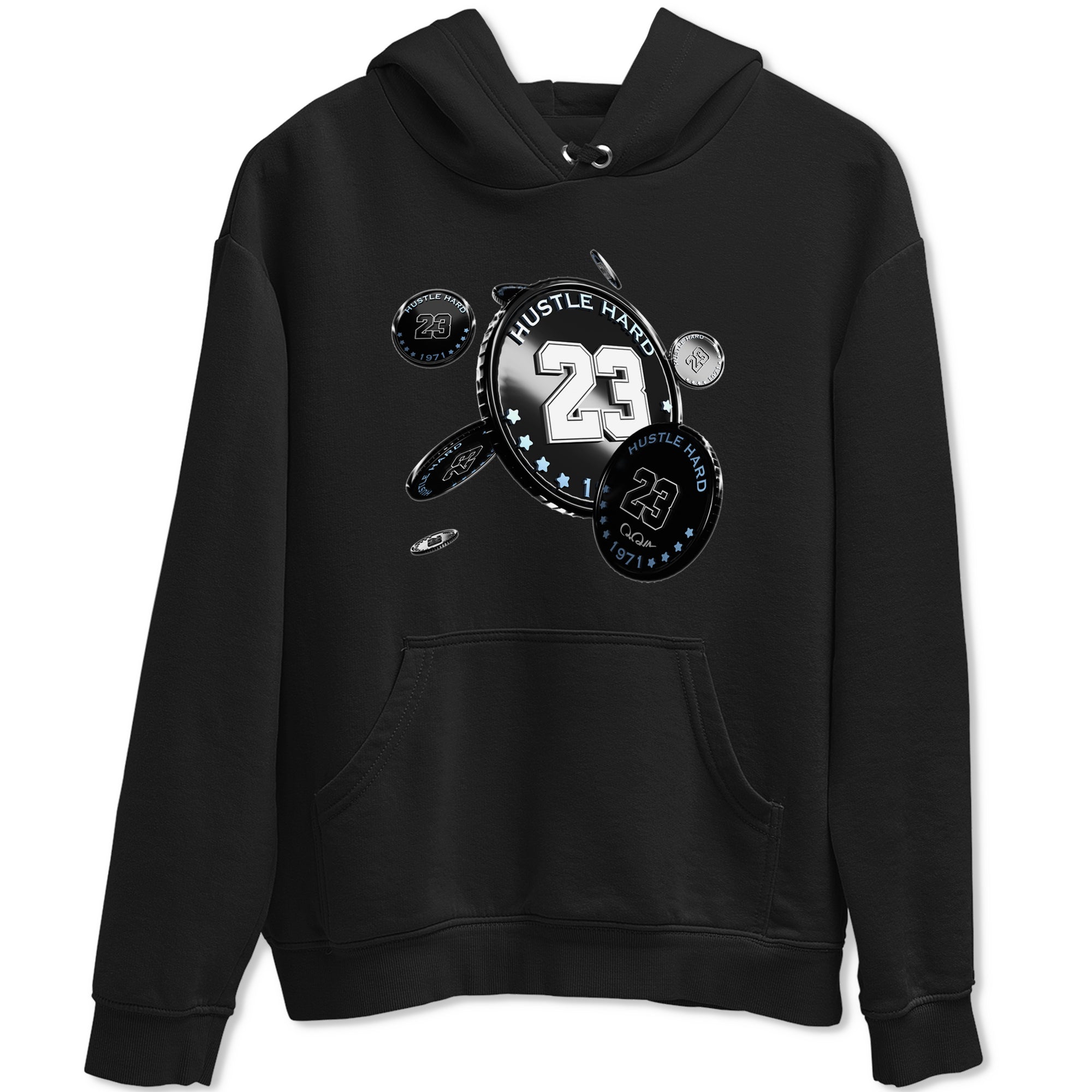 Coin Drop snkmatch Tee - Air Jordan 11 Black and Varsity Royal