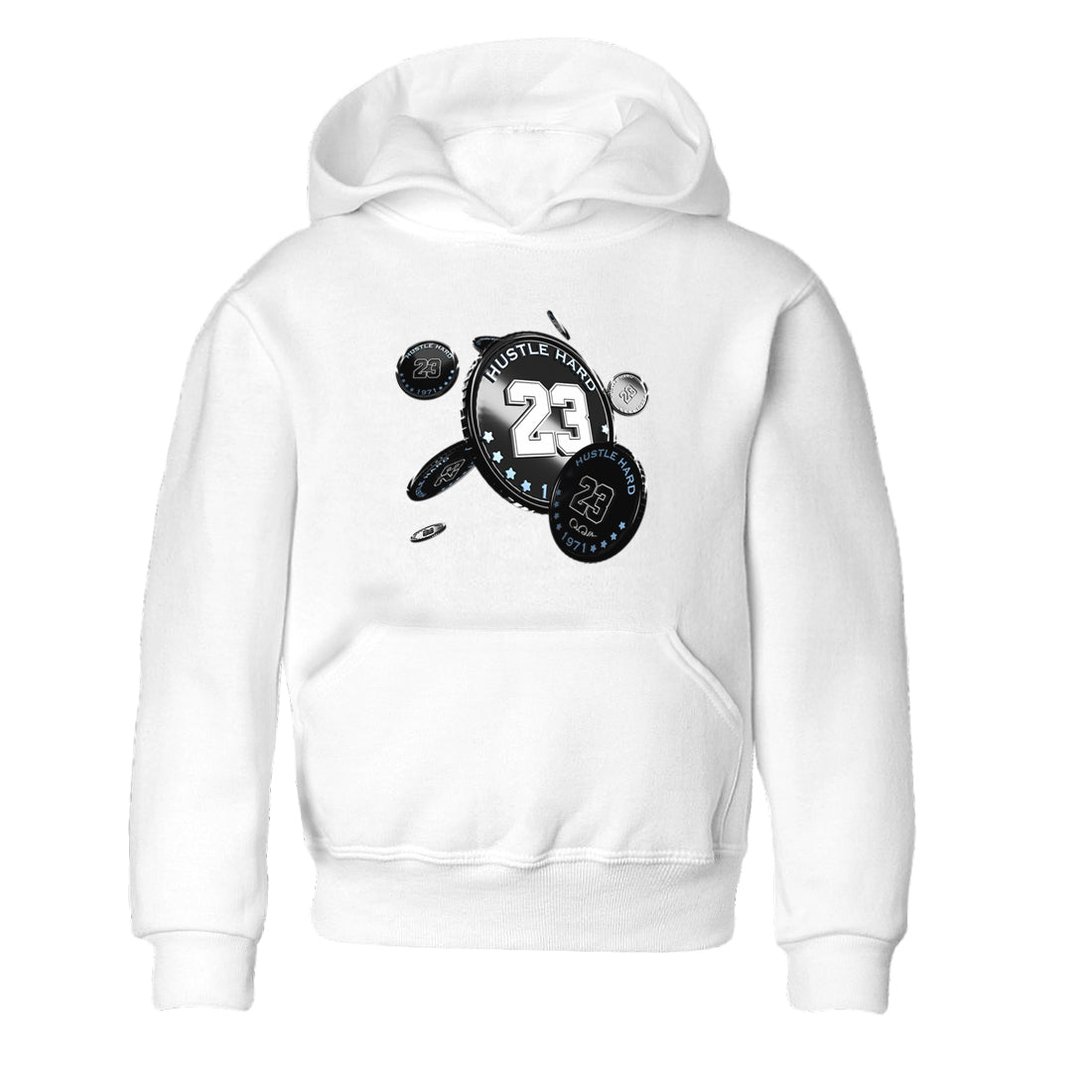 Coin Drop snkmatch Tee Kids - Air Jordan 11 Black and Varsity Royal
