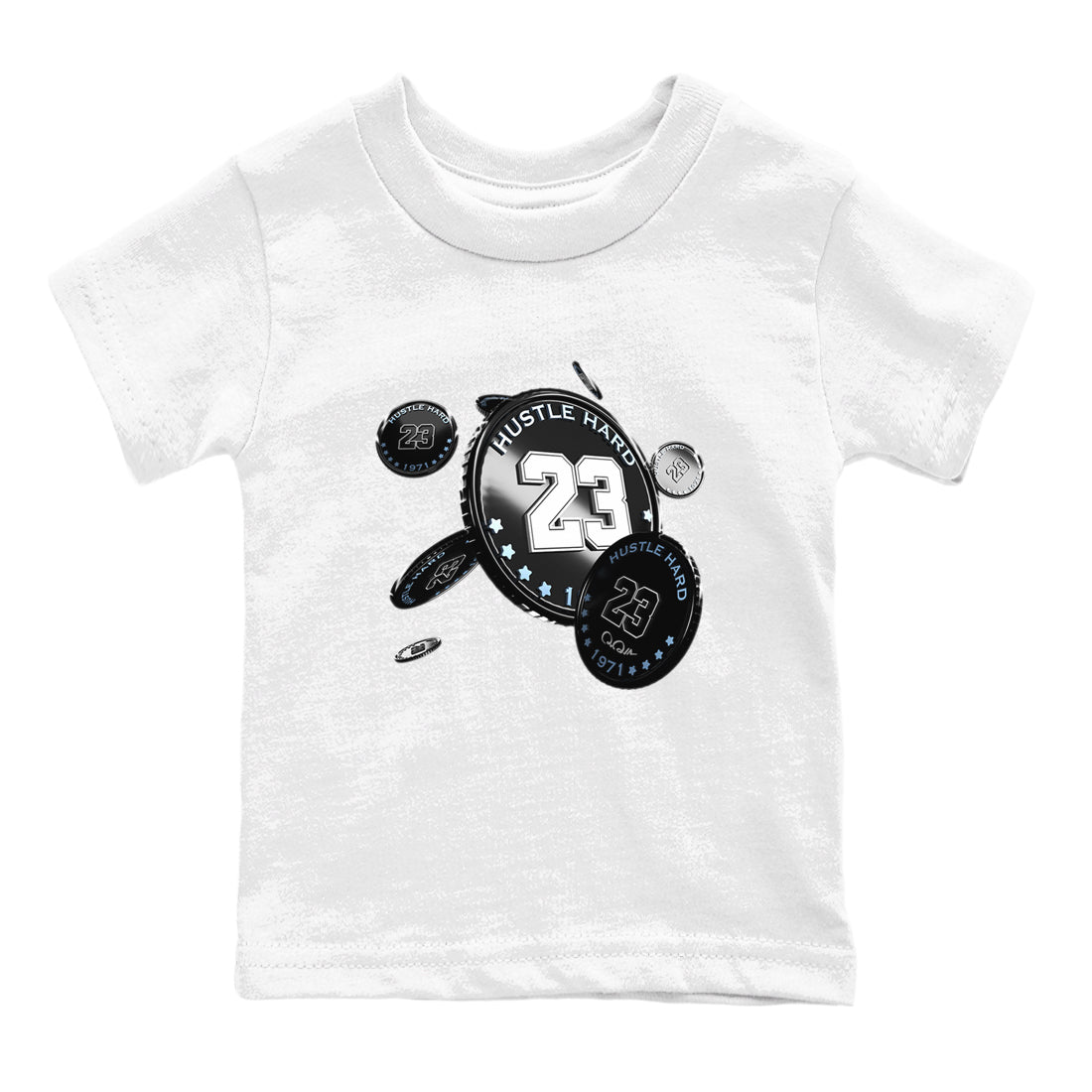 Coin Drop snkmatch Tee Kids - Air Jordan 11 Black and Varsity Royal