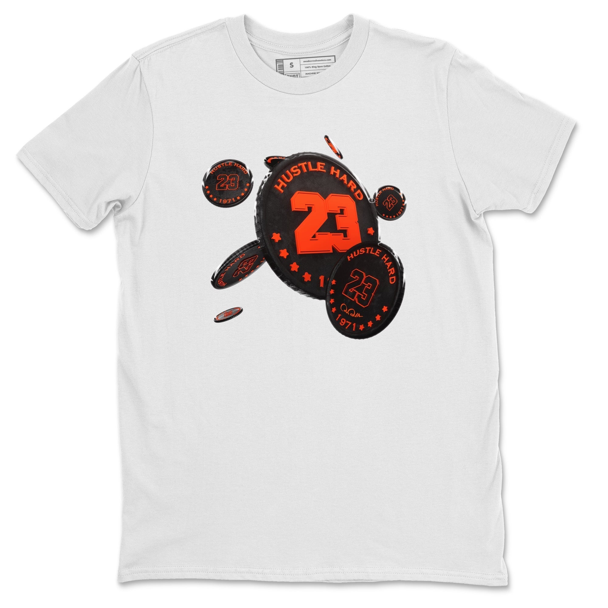 Coin Drop Unisex Tops - Air Jordan 12 Brilliant Orange