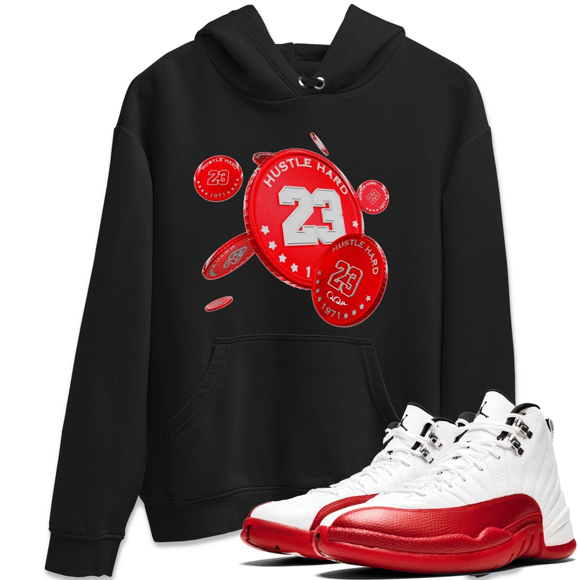Coin Drop Unisex Tops - Air Jordan 12 Cherry