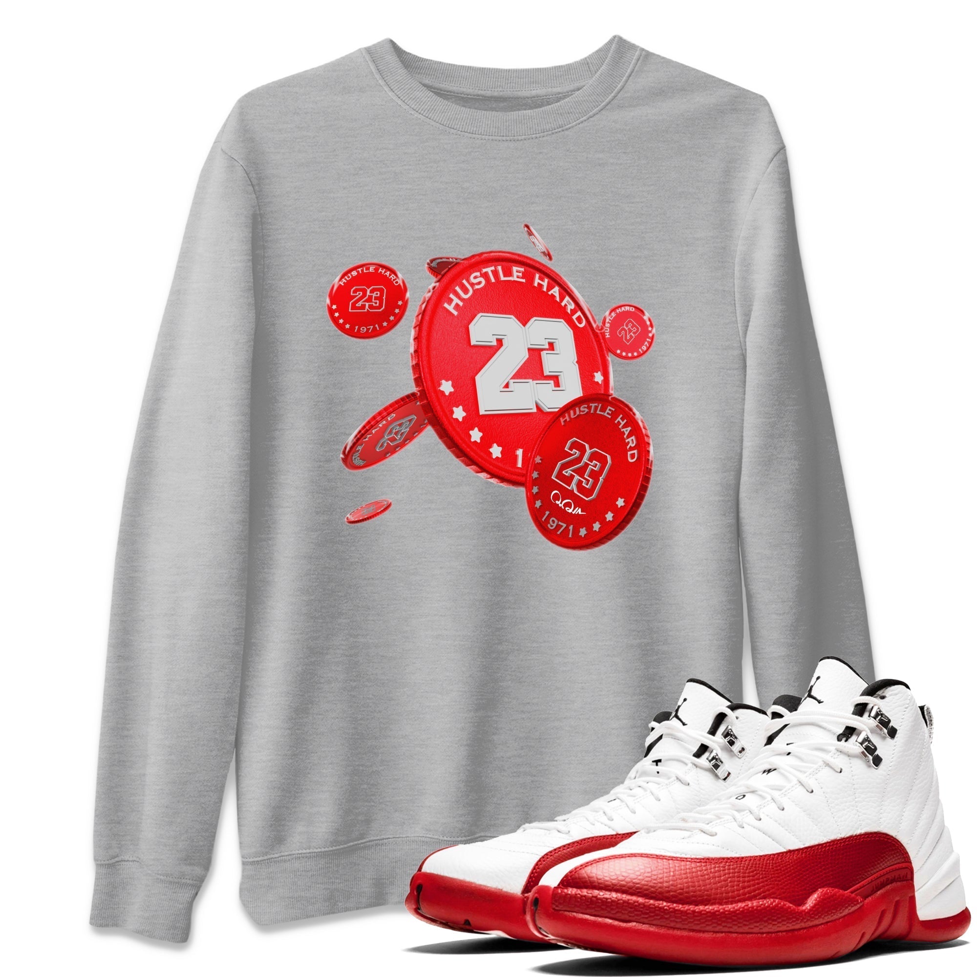 Coin Drop Unisex Tops - Air Jordan 12 Cherry