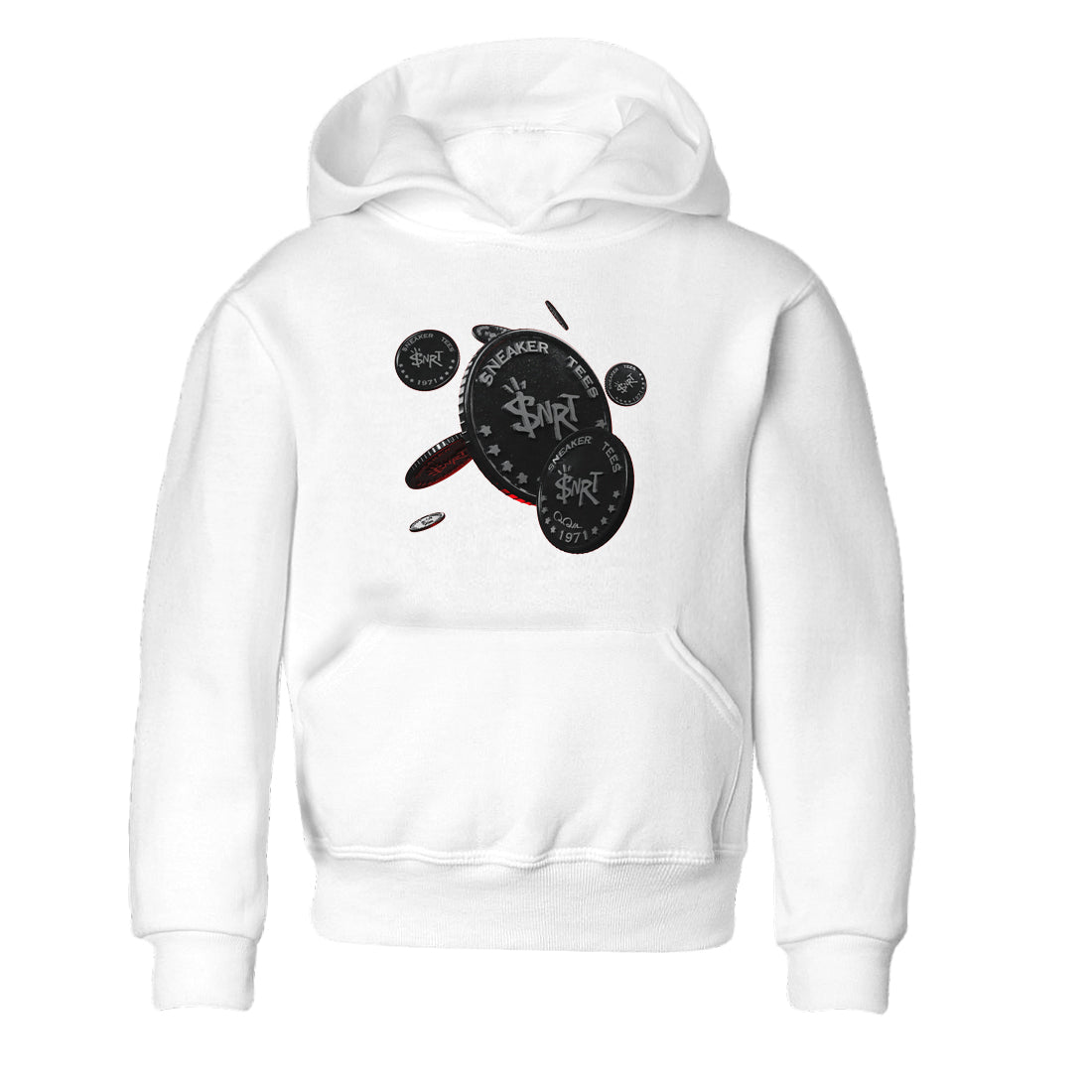 Coin Drop Kids Tops - Air Jordan 13 Black Flint