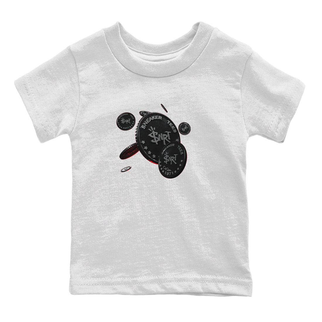 Coin Drop Kids Tops - Air Jordan 13 Black Flint