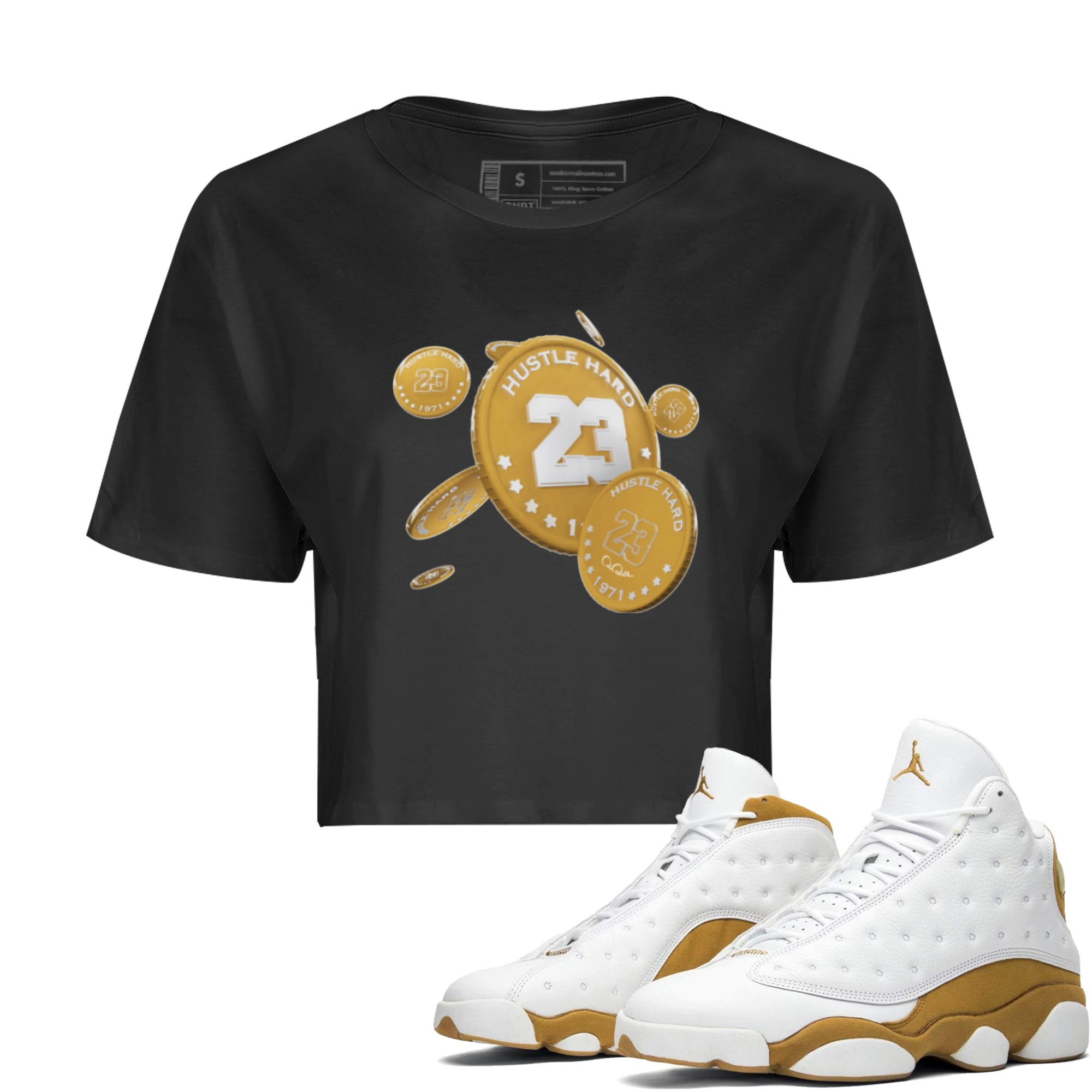 Coin Drop Women's Tops - Air Jordan 13 Wheat