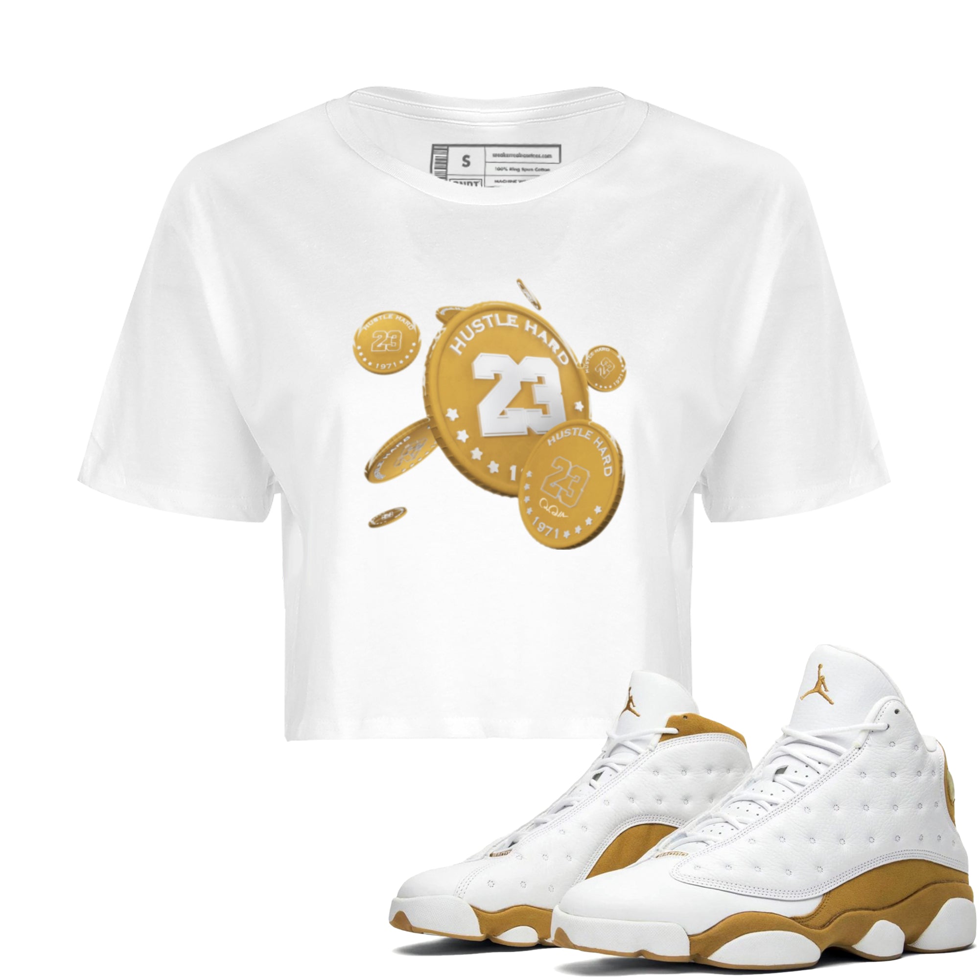 Coin Drop Women's Tops - Air Jordan 13 Wheat